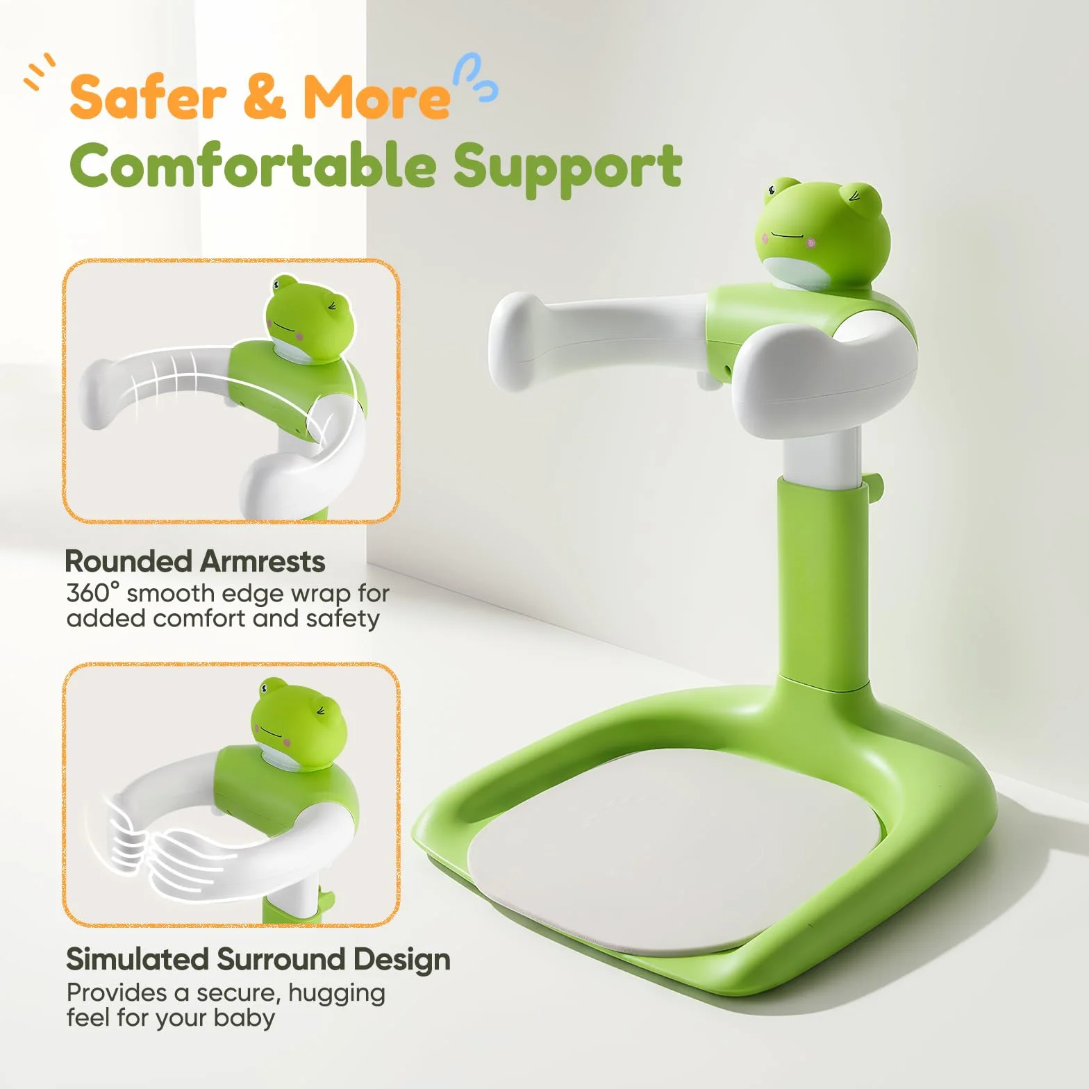 Support de Douche Bébé Debout, Baby Shower Stand Bath pour 6-36 Mois, Tour de Douche Réglable