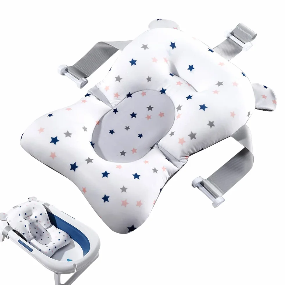 Oreiller Bain Bébé Antidérapant Siège Bain Nouveau-Né Confortable Durable