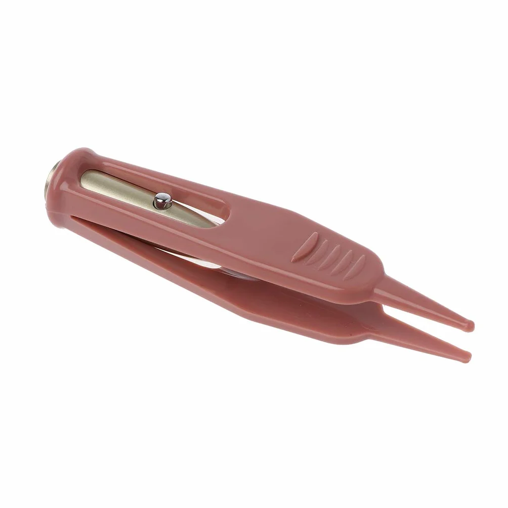 Pince à épiler de sécurité pour bébé Lampe de poche Nettoyage nez oreille nombril