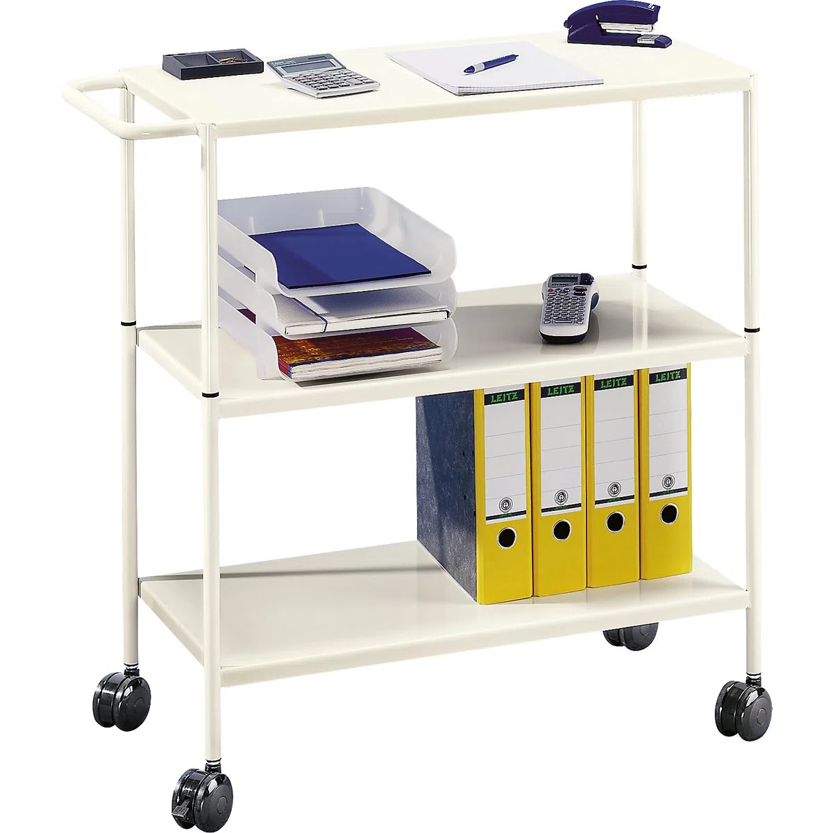 eurokraft | Chariot à Plateaux | 3 Plates-Formes 795 x 400 mm | Charge Max 100 kg