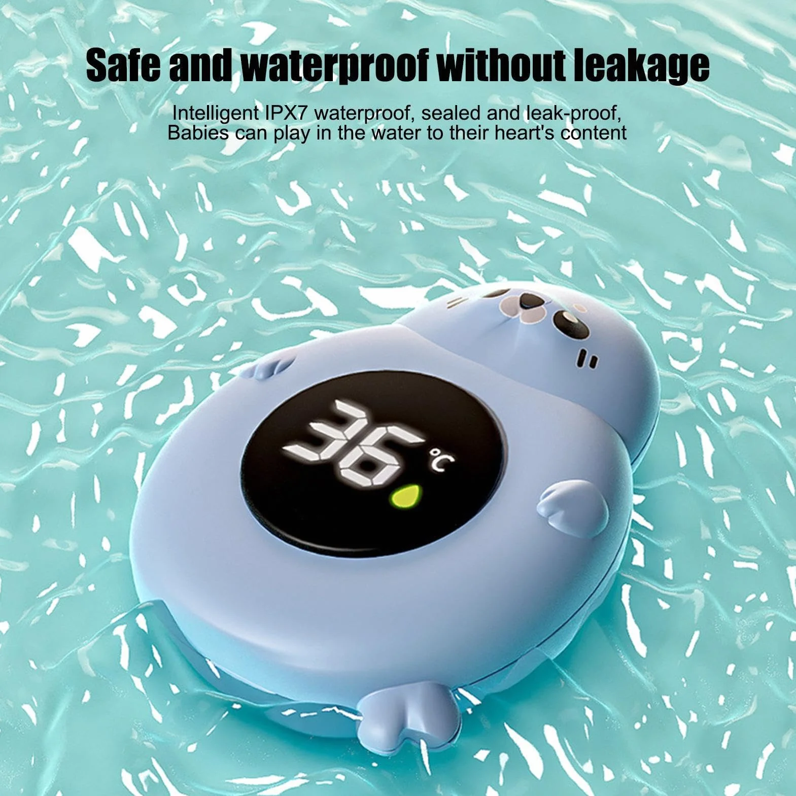 Thermomètre Numérique Étanche pour Bain Bébé 9x7cm