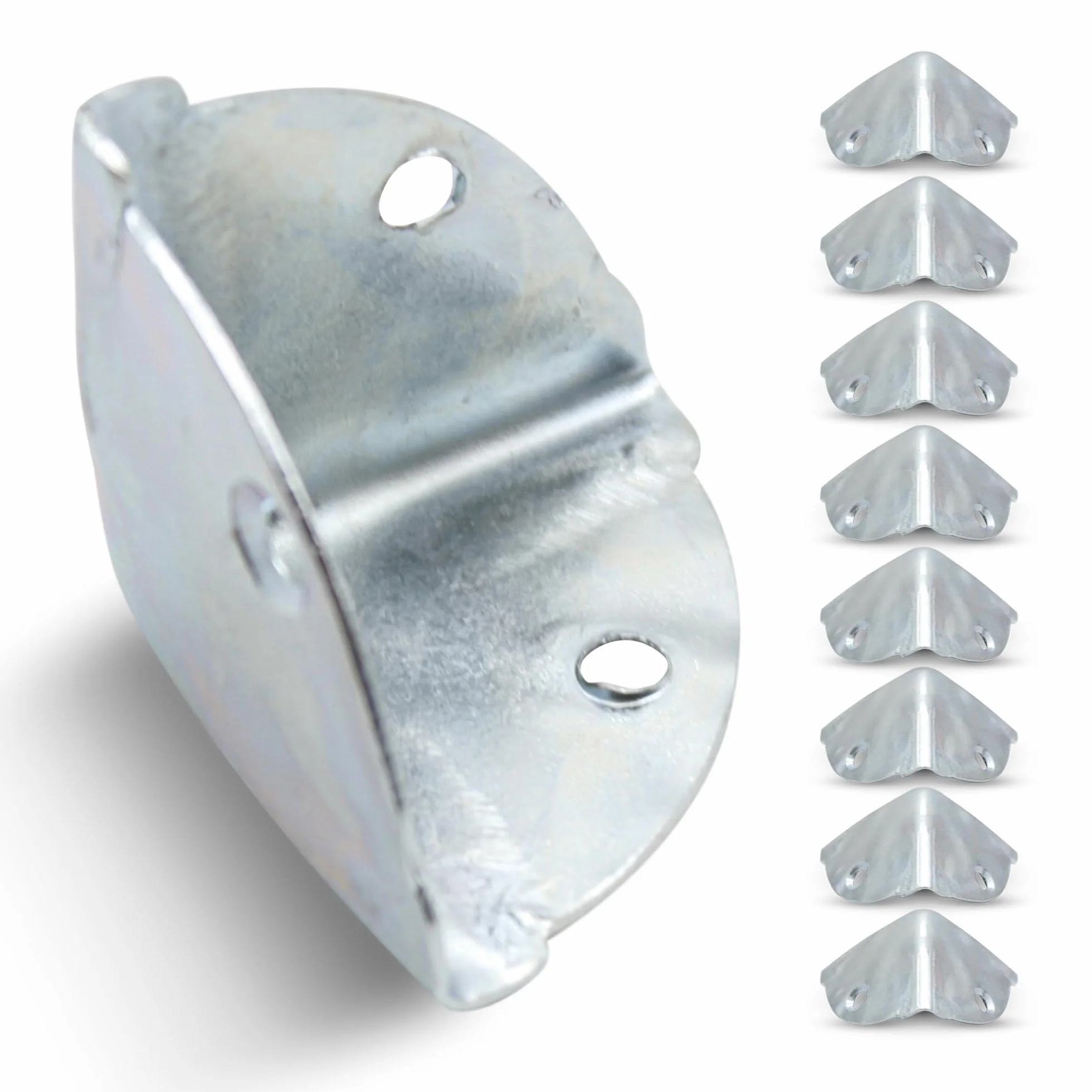 Protection Angle Metal Zinc Galvanisé 36x36x36mm Pack 8 Coins de Protection