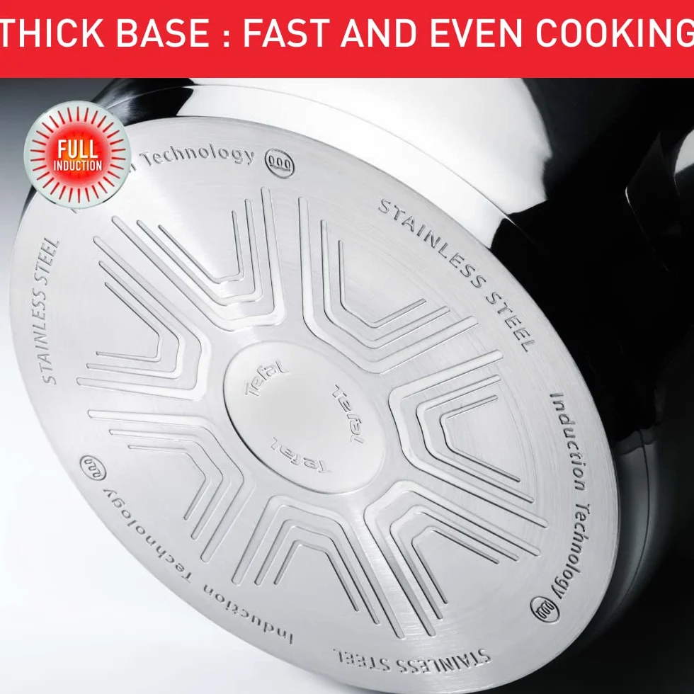 Tefal Comfort Max Poêle 26 cm Induction Revêtement antiadhésif Acier inoxydable Thermo-Spot