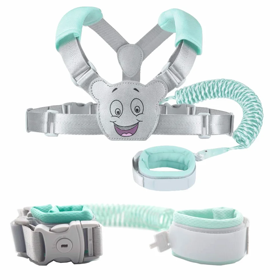 Rênes de sécurité bébé Anti perdu poignet Ceinture Laisse Harnais enfant Souple Voyage