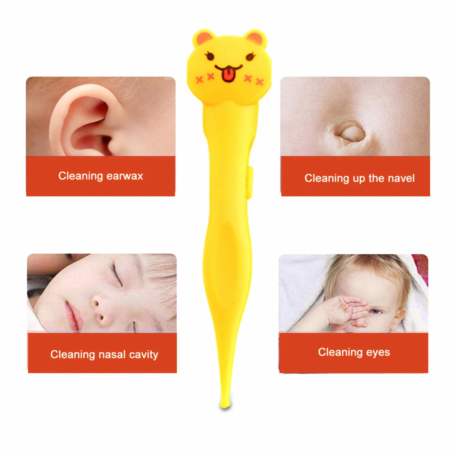 Pince nettoyant oreille nez bébé avec boîte de rangement