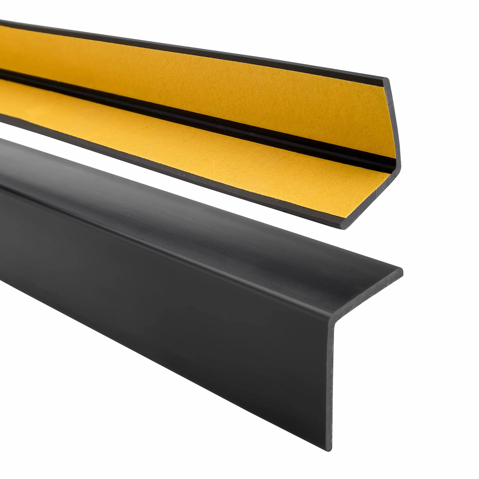 Cornière PVC 40x40mm autoadhésif Protection Angle Noir 200cm