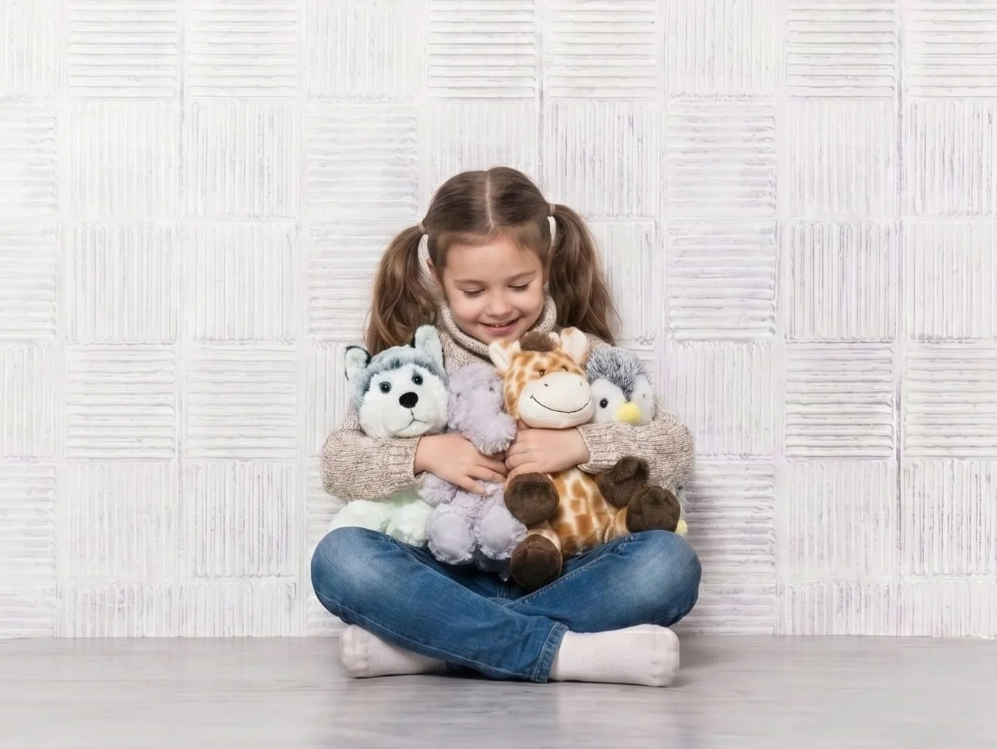 Bouillotte Micro-Onde Peluche 23 cm Éléphant pour Bébé Coliques
