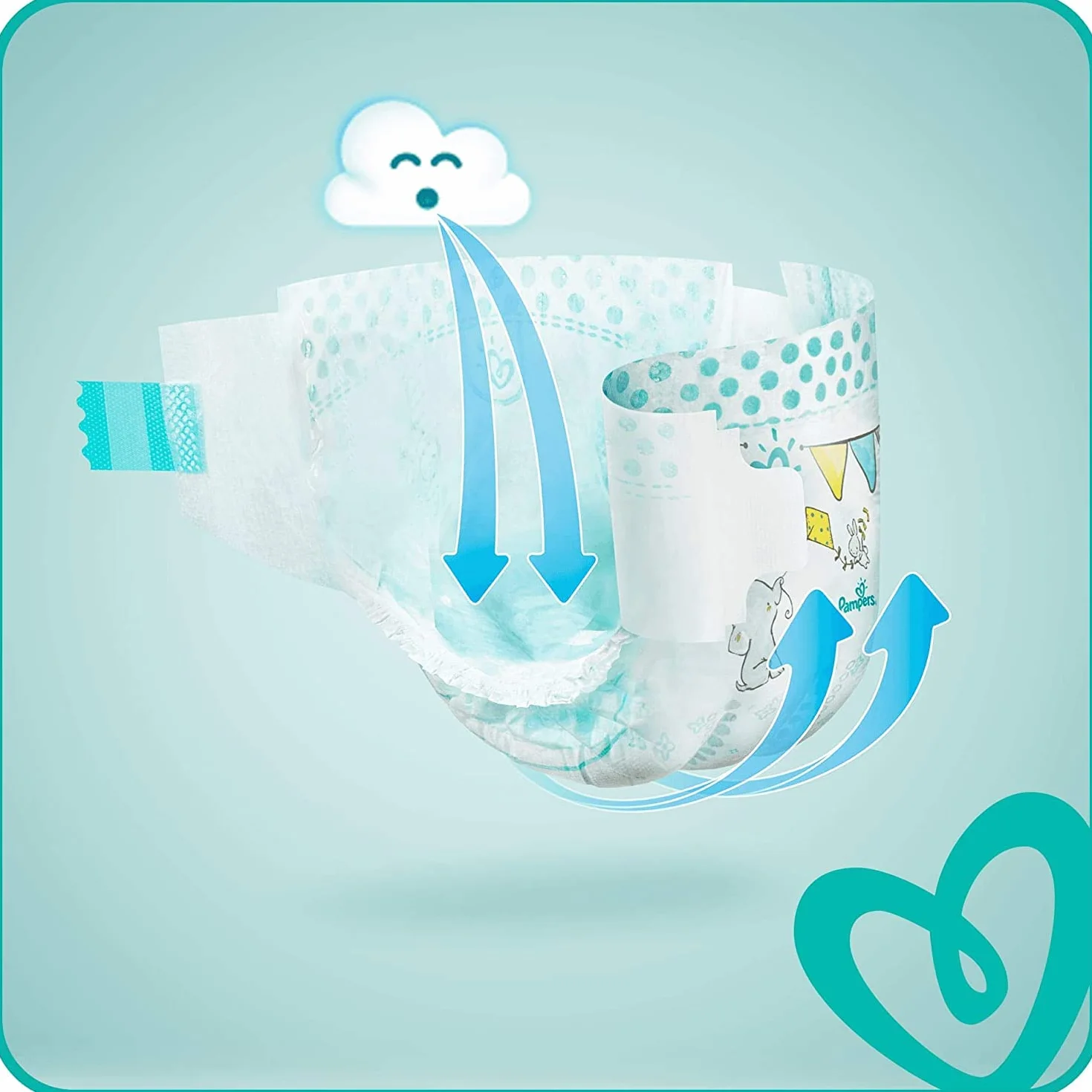 Pampers Baby-Dry Taille 7 123 Couches