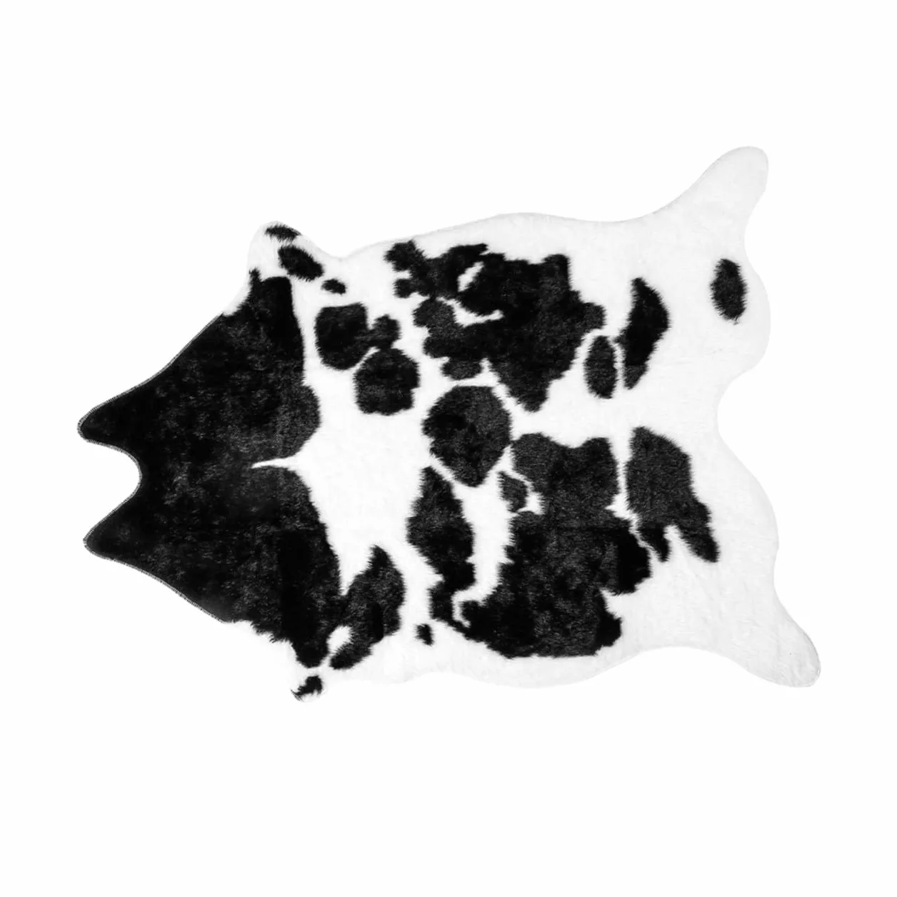 Veemoon Tapis de Salon Anti-dérapant en Polyester Imitation Peau de Vache Style et Multifonctionnel Décoratif et Chaud pour Chambre ou Salle à Manger