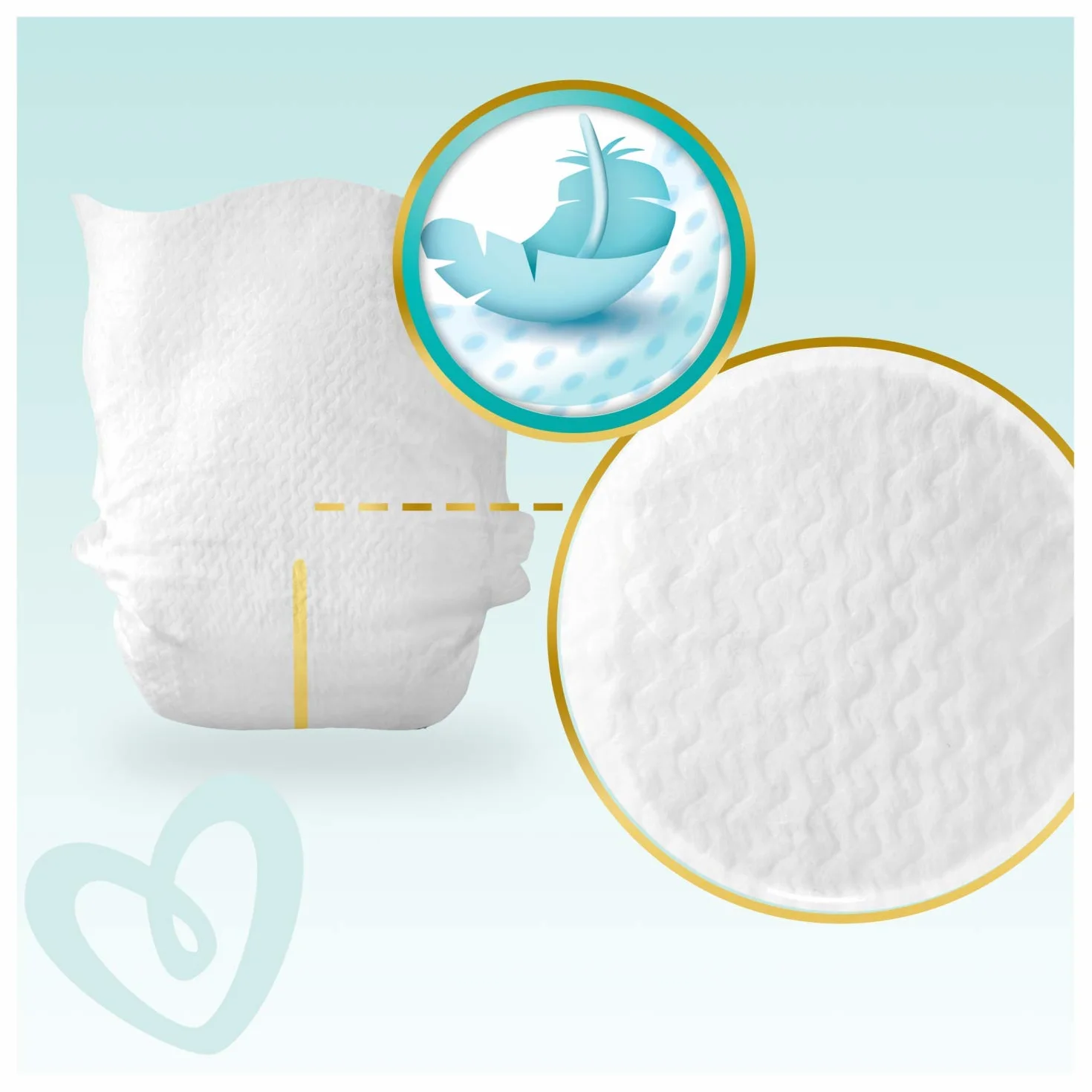 Pampers Protection Premium Taille 1 Couches 72 sztuk 2-5 kg