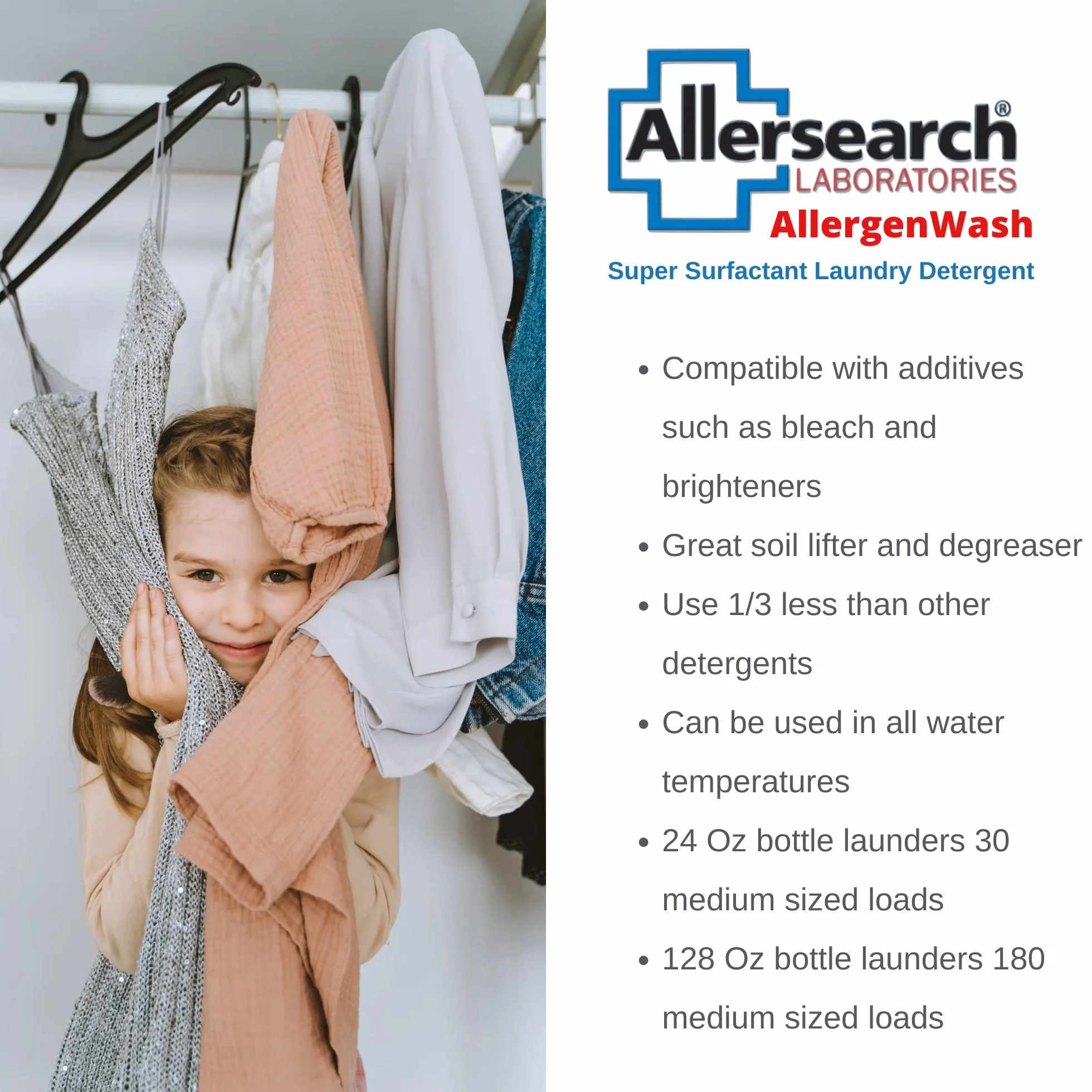 Allersearch AllergenWash 24 oz Laundry Detergent