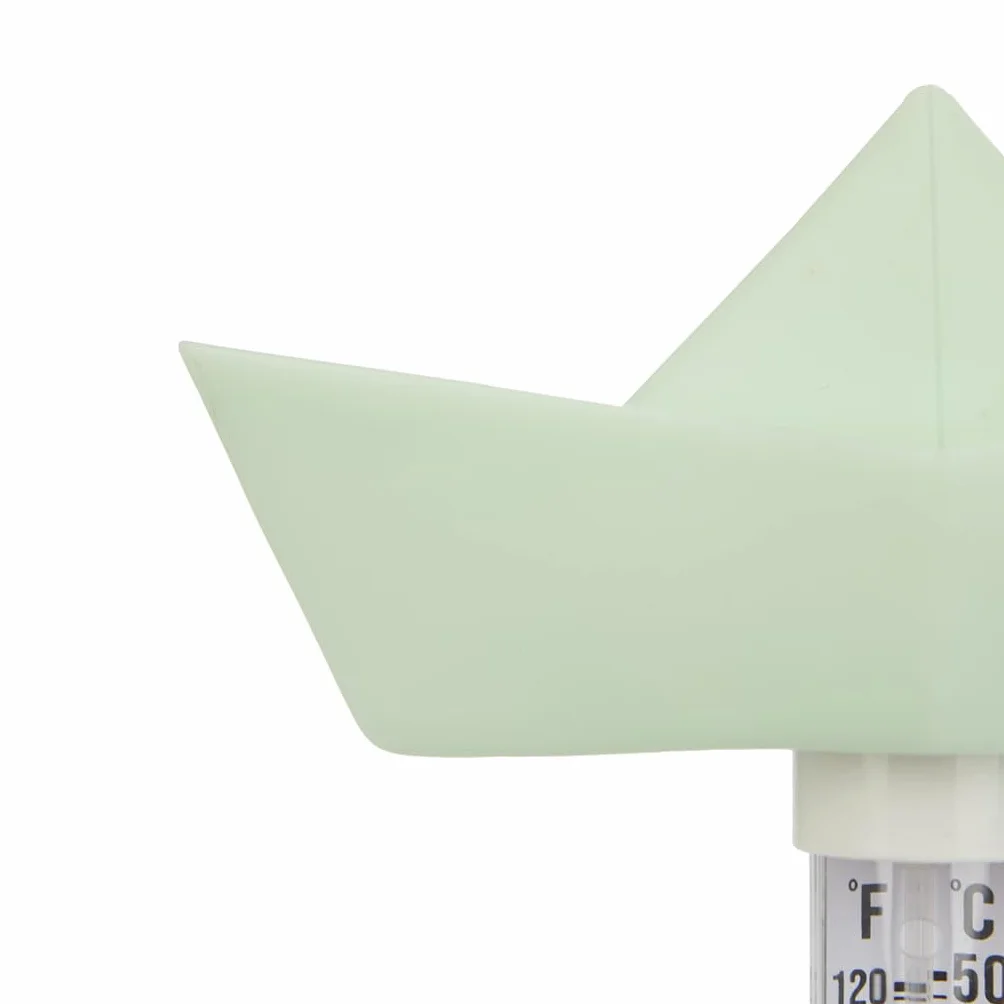 Balvi thermomètre de piscine bain Paper Boat Turquoise flottant origami Plastique