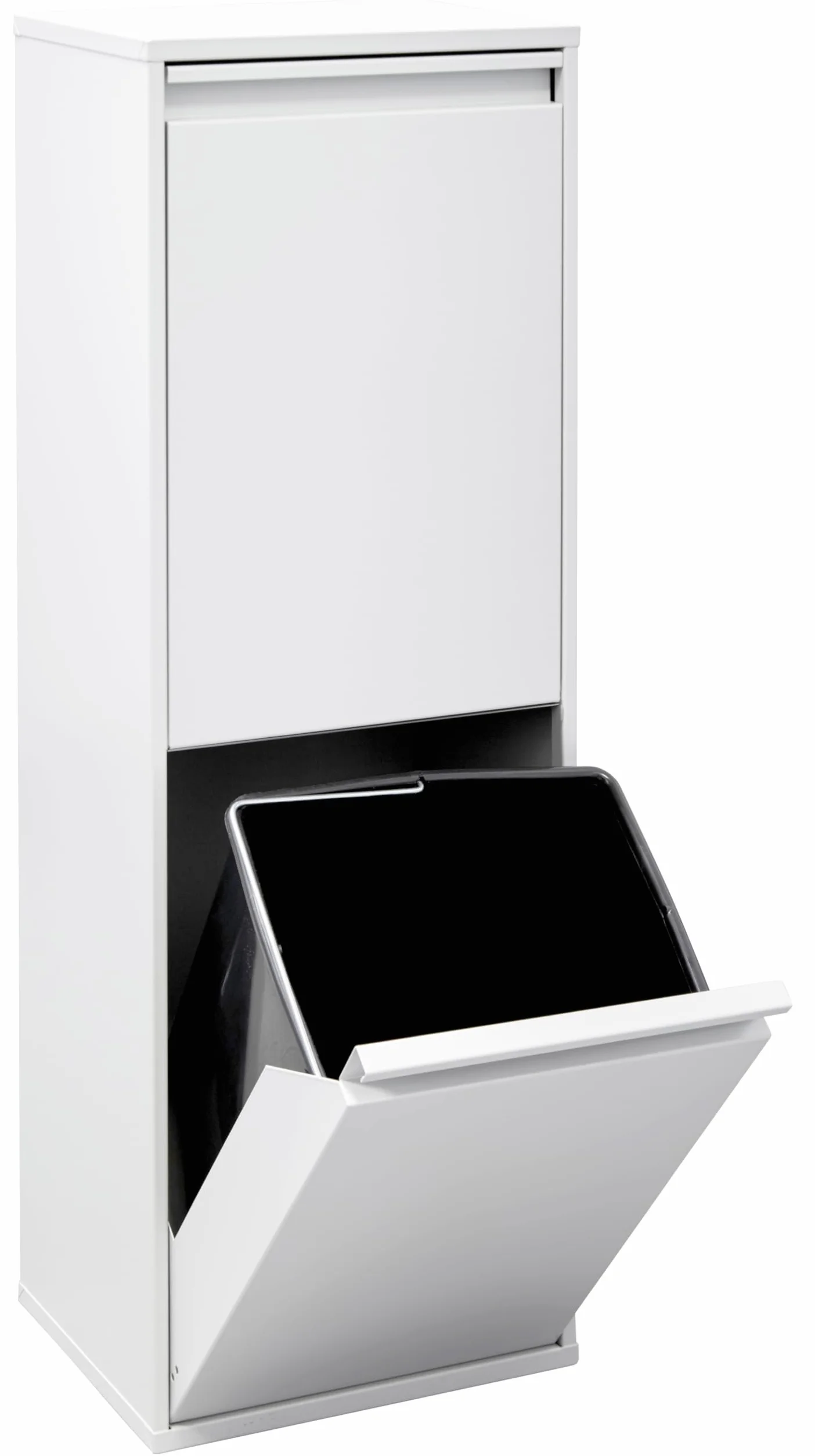 ARREGUI Basic CR201-B Poubelle de Recyclage Cuisine 2 Bacs 34 L Acier blanc