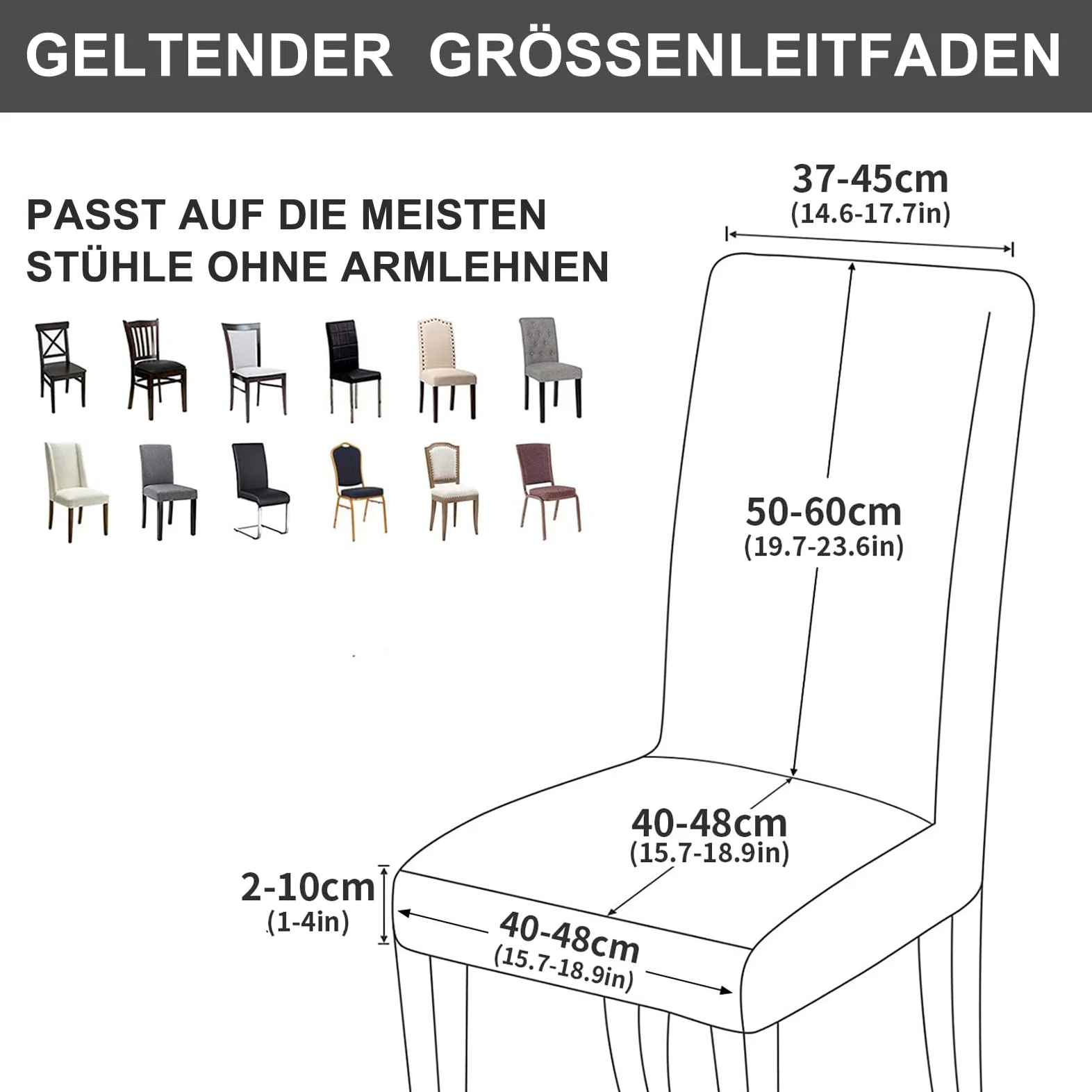 Alishomtll Lot de 6 housses de chaise en cuir synthétique extensible - Noir | Housse de chaise élastique universelle lavable pour chaises de salle à manger, cuisine, mariage