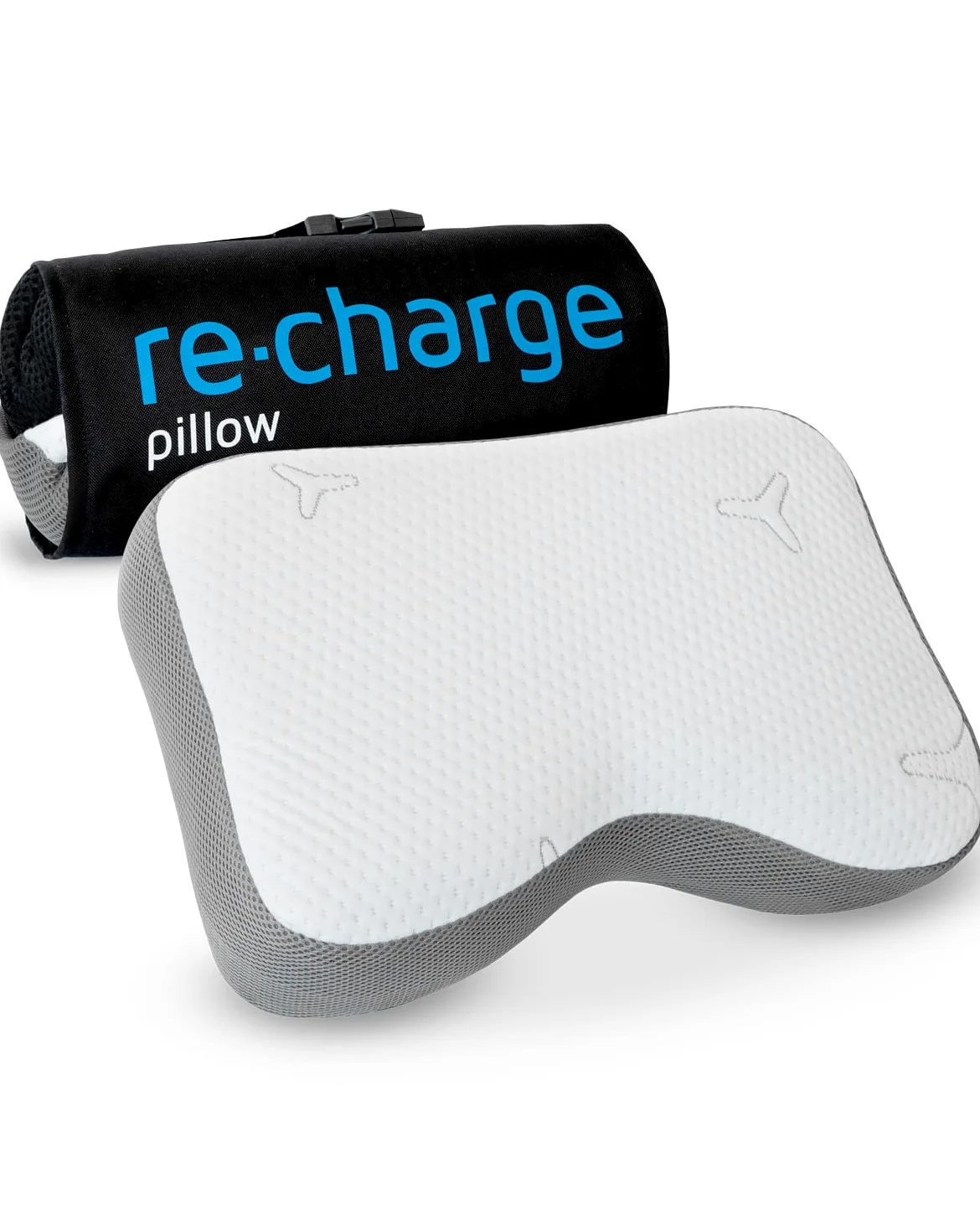 Third of Life Oreiller Cervical Re-Charge Intense, Coussin Ergonomique à mémoire de Forme avec Charbon de Bambou, Oreiller Haut de Gamme avec Technologie innovante pour Un Sommeil Plus Profond, 50x30