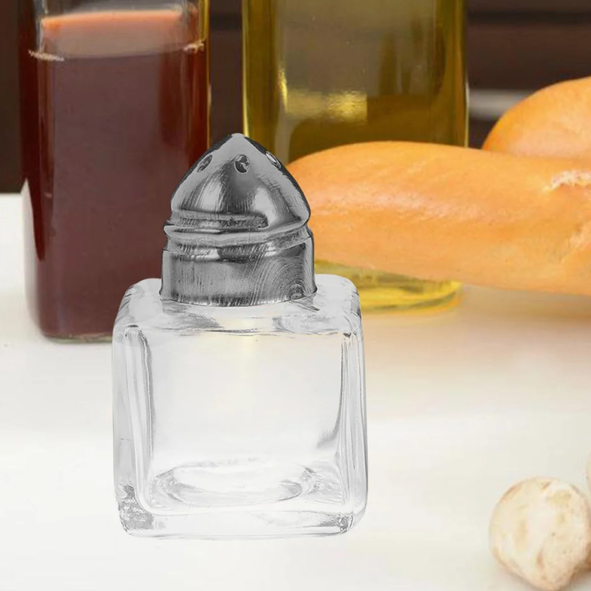 Salières Miniatures en Verre Trous, Ensemble de 4