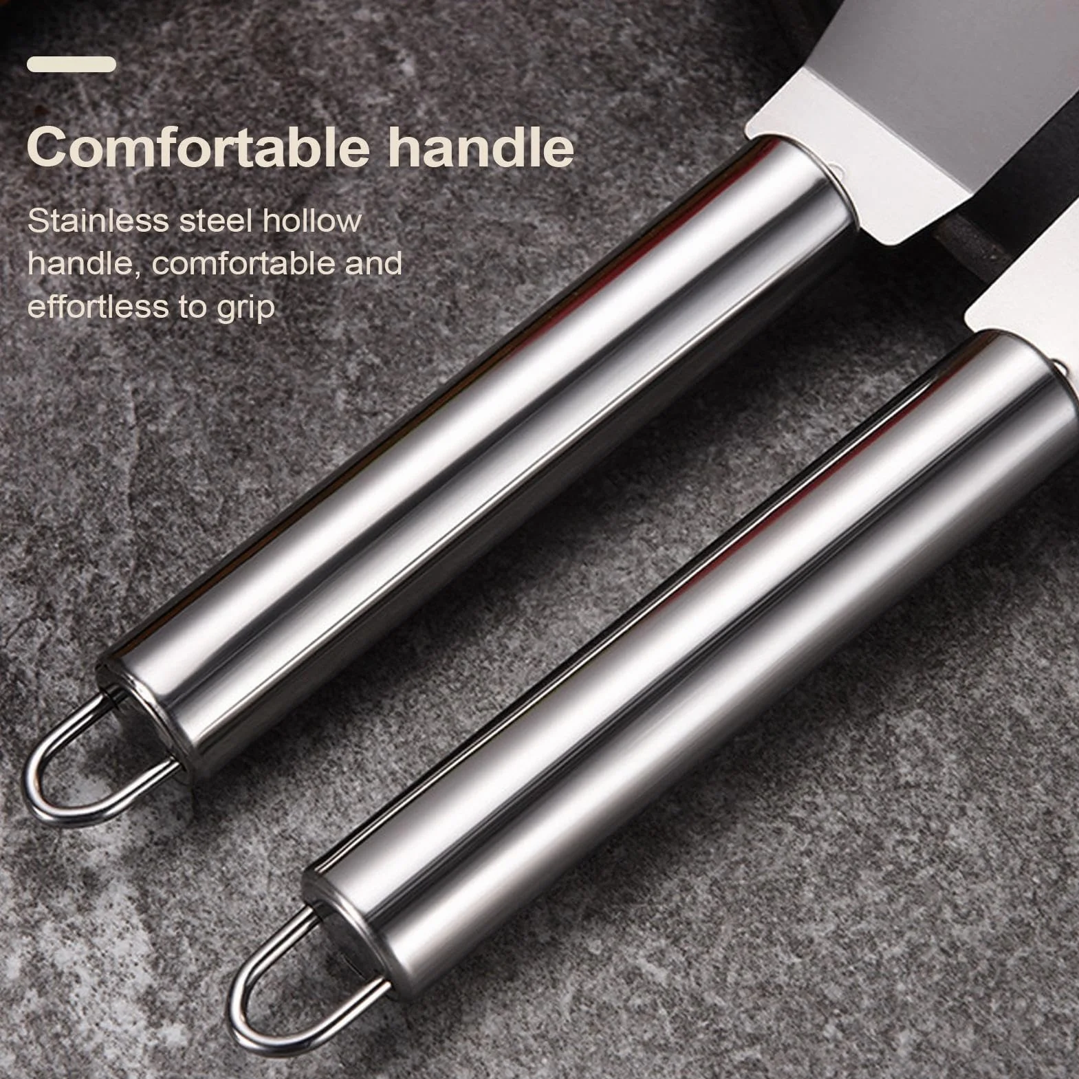 Spatule Nettoyante en Acier Inoxydable - Racloir pour Cuisine, Gril Barbecue, Camping Extérieur