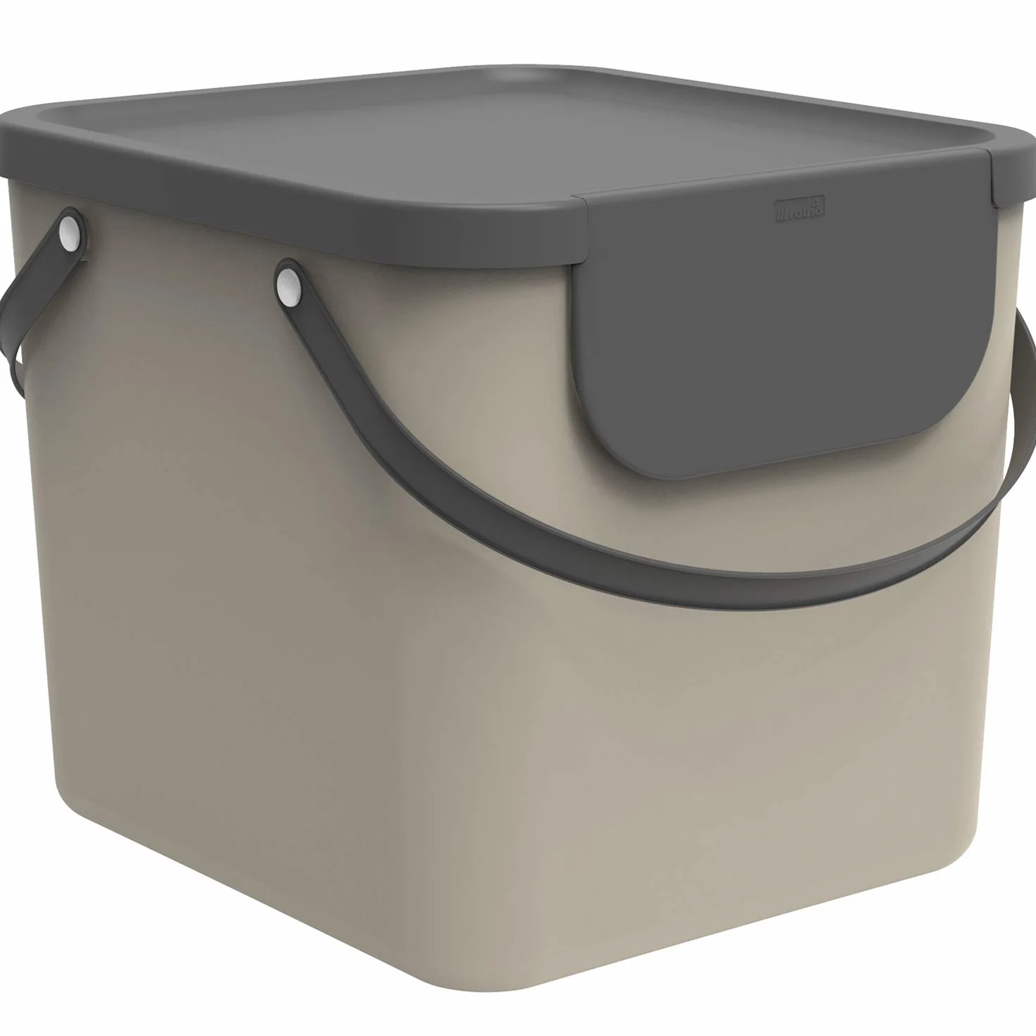 Rotho Albula Système de Séparation des Déchets 40 l Plastique PP sans BPA Cappuccino Anthracite