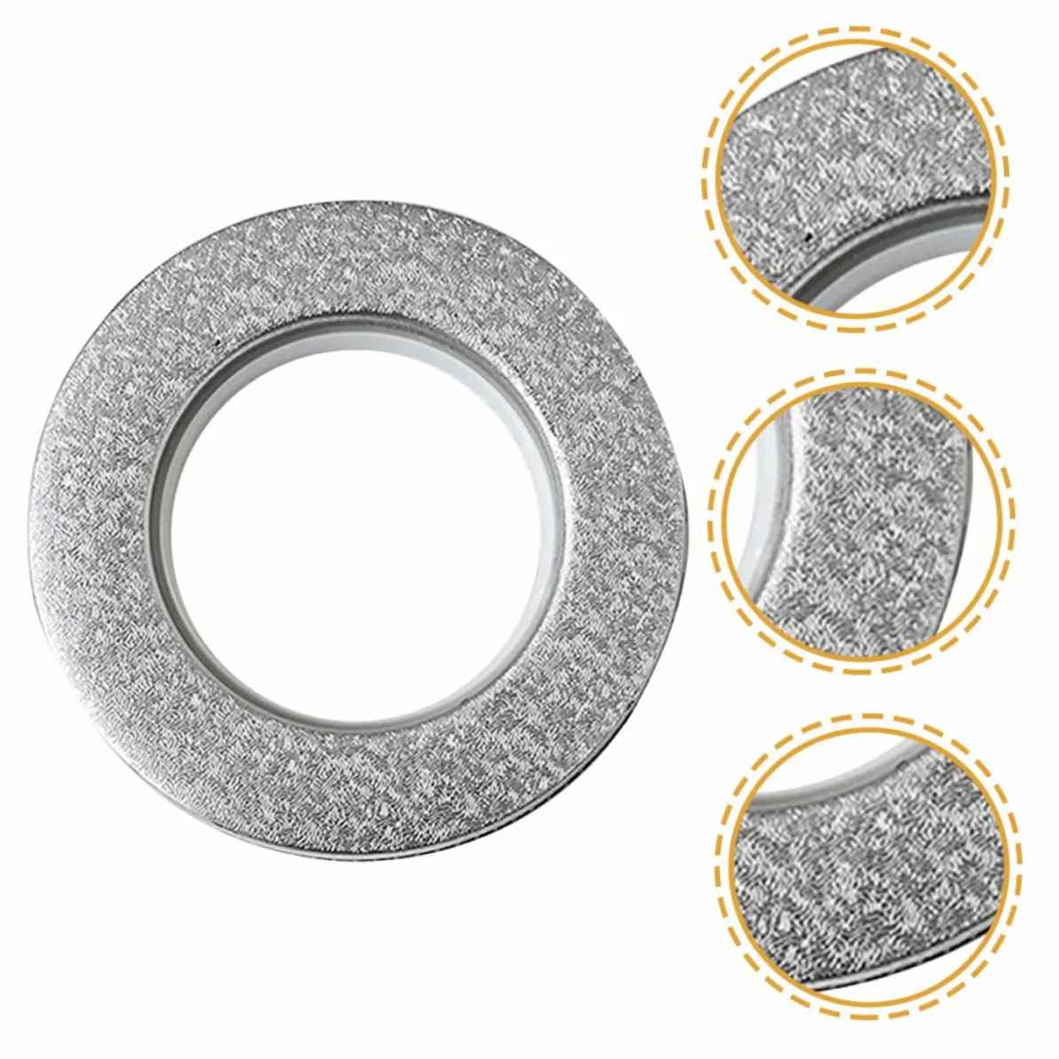 30 Pièces Boucle de Rideau Cercles de Rideaux œillets Crochets Rideaux Crochet pour Rideaux tentures Anneau de glissière de Rideau Anneaux de Rideaux réutilisables Plastique