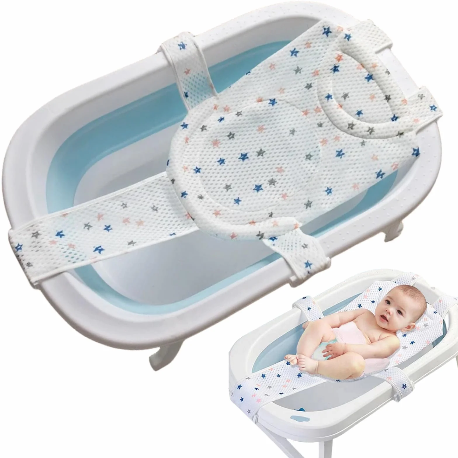 Siège de Bain pour Bébé, Tapis de Bain, Coussin Antidérapant, Accessoire de Bain