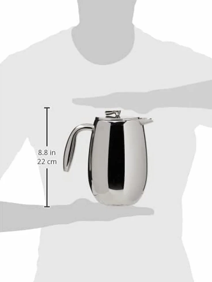 Bodum Cafetière à Piston Double Paroi Columbia 1L Acier Inoxydable Brillant
