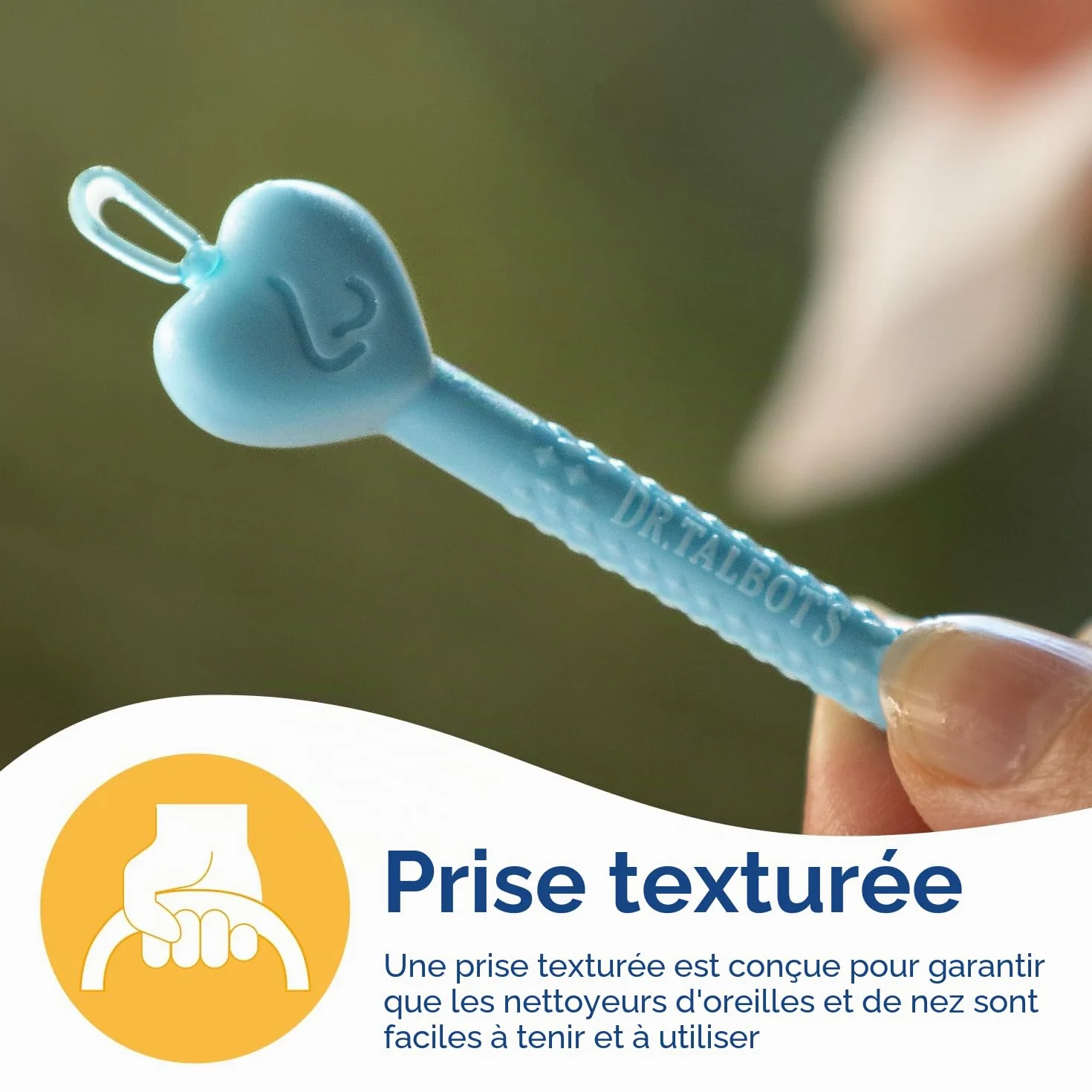 Nuby Dr. Talbot Nettoyeur de Nez et d'Oreilles Bébé Pack de 2 Vert Bleu