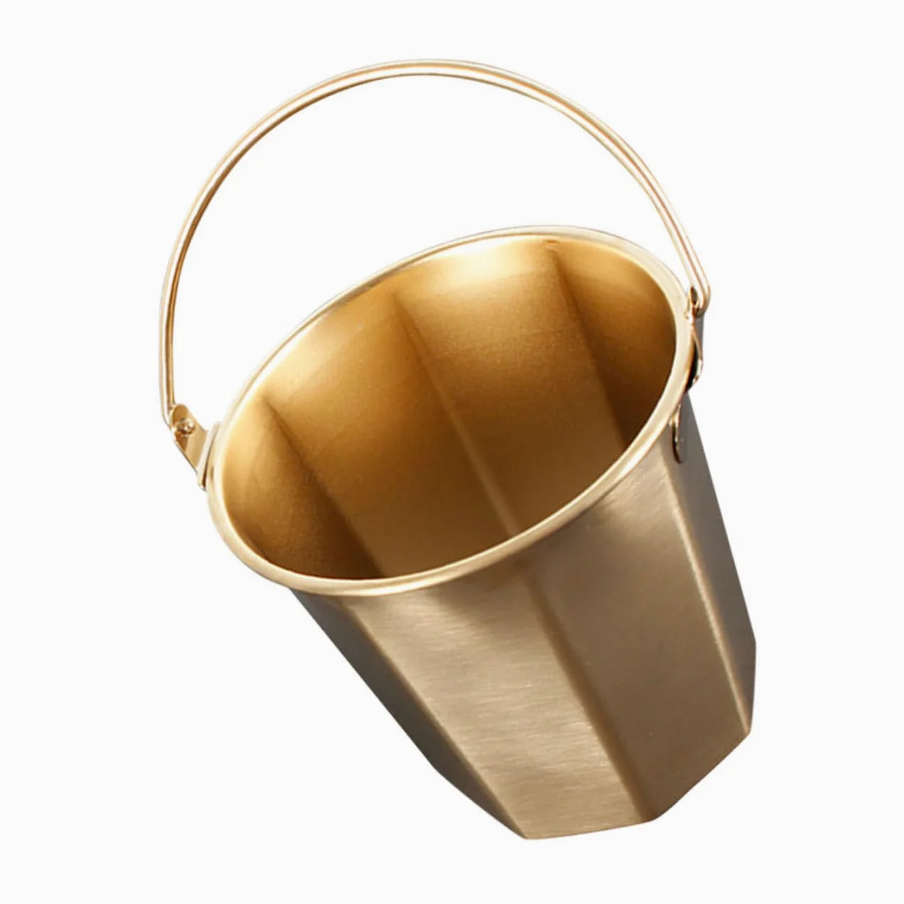 BESPORTBLE 3 Pièces seau de camping seau d'alimentation seau à plâtre récipient à huile seau à huile seaux d'eau Seau en acier inoxydable Seau à poignée godet capacité récipient à lait