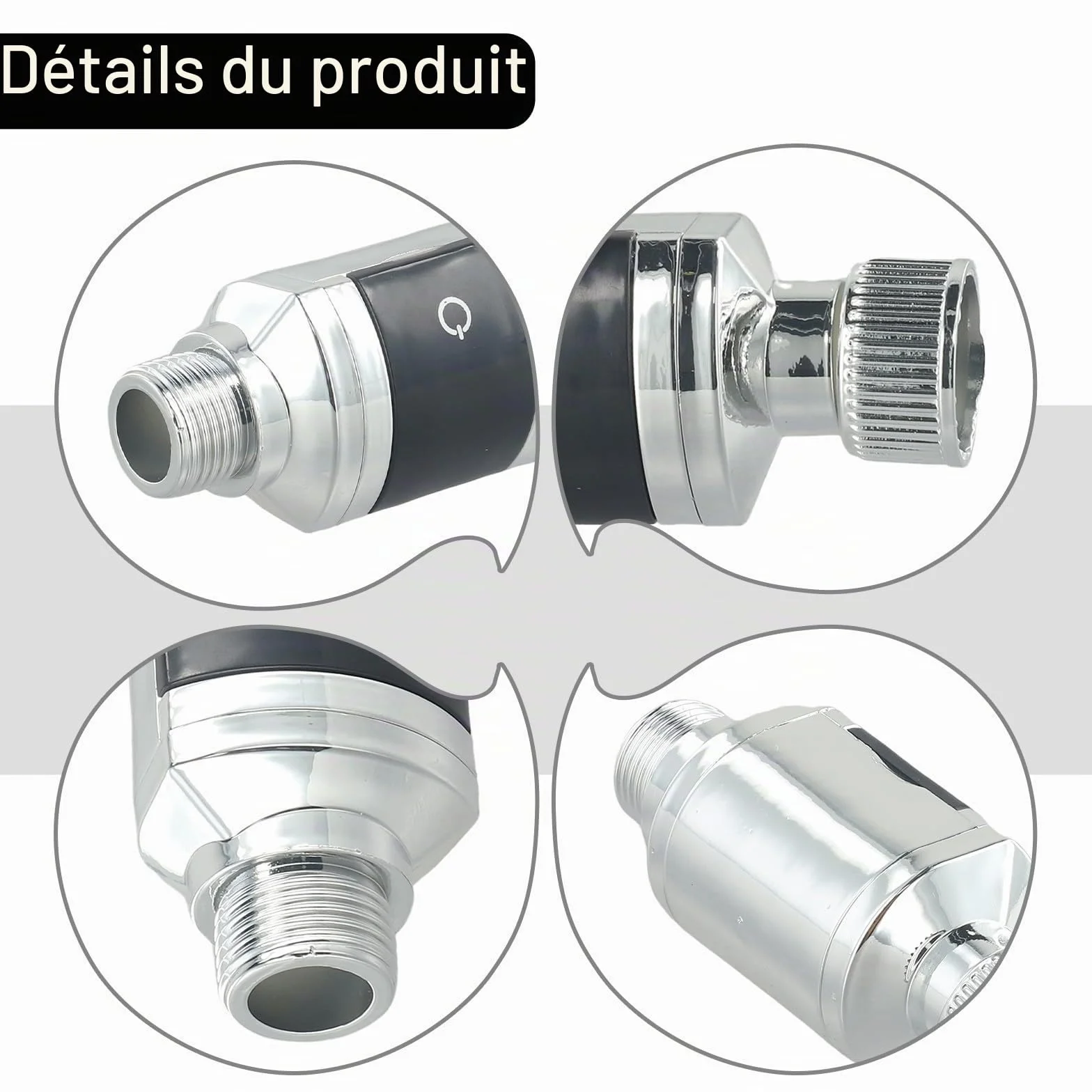 Thermomètre d'eau de douche avec affichage numérique LED, capteur de température pour robinet salle de bain