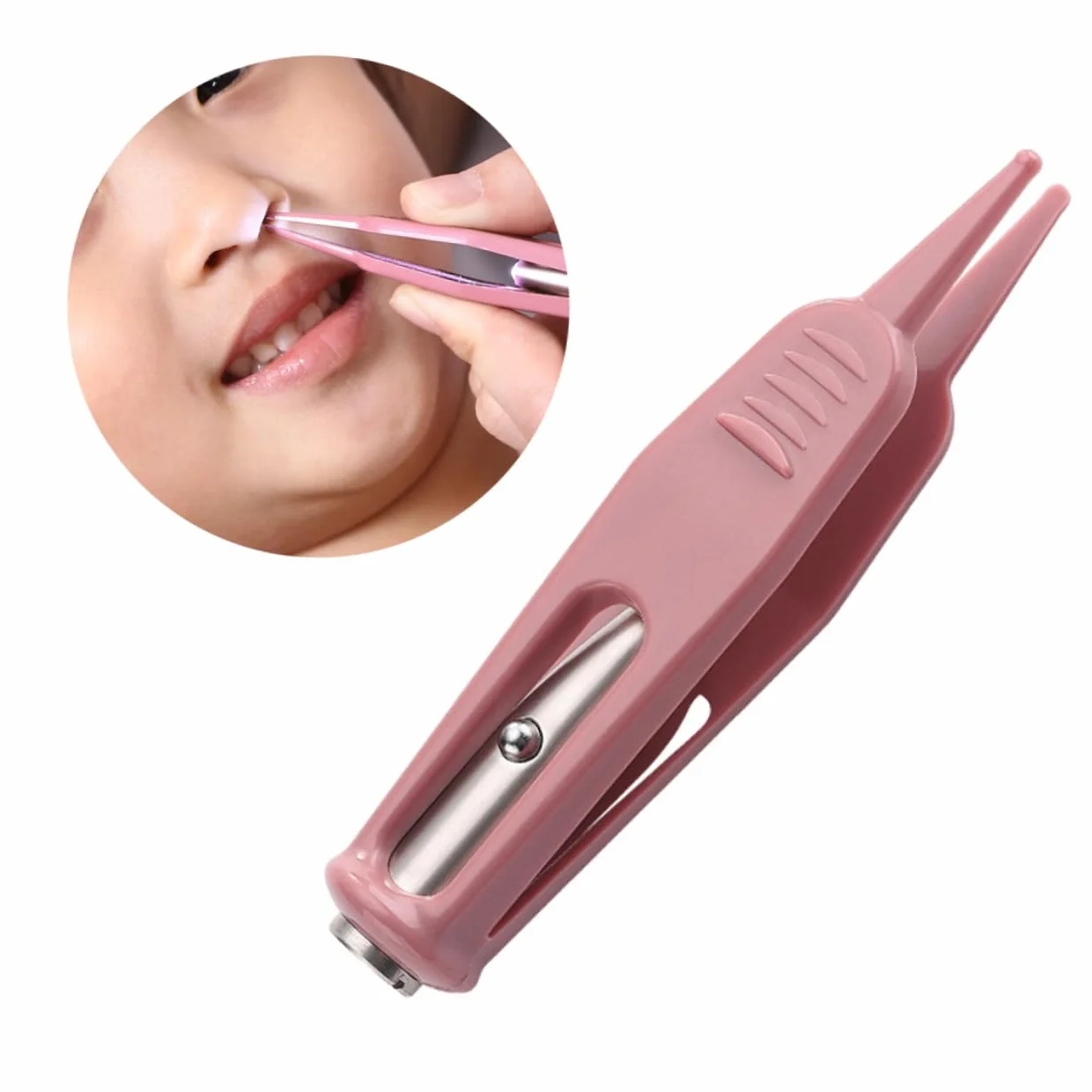 BESTonZON Clip De Nettoyage Du Nez LED 2 Pièces Outil De Soin Des Oreilles Bébé Portable Sécurisé