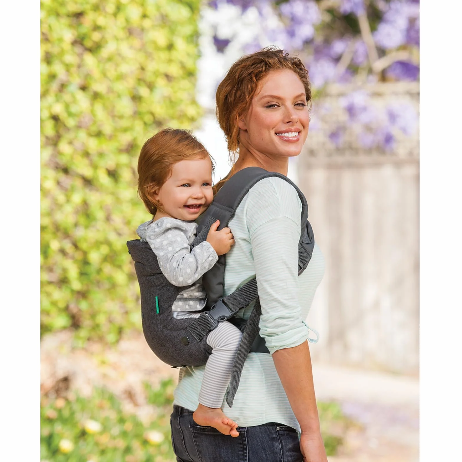Infantino Porte-Bébé Flip 4-en-1 Ergonomique Gris 3,6-14,5 kg
