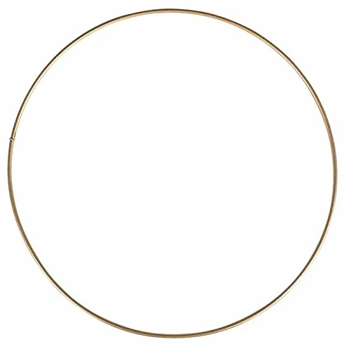 Grand Cercle métallique doré Ancien diam. 70 cm pour Abat-Jour Anneau epoxy Or Attrape rêves