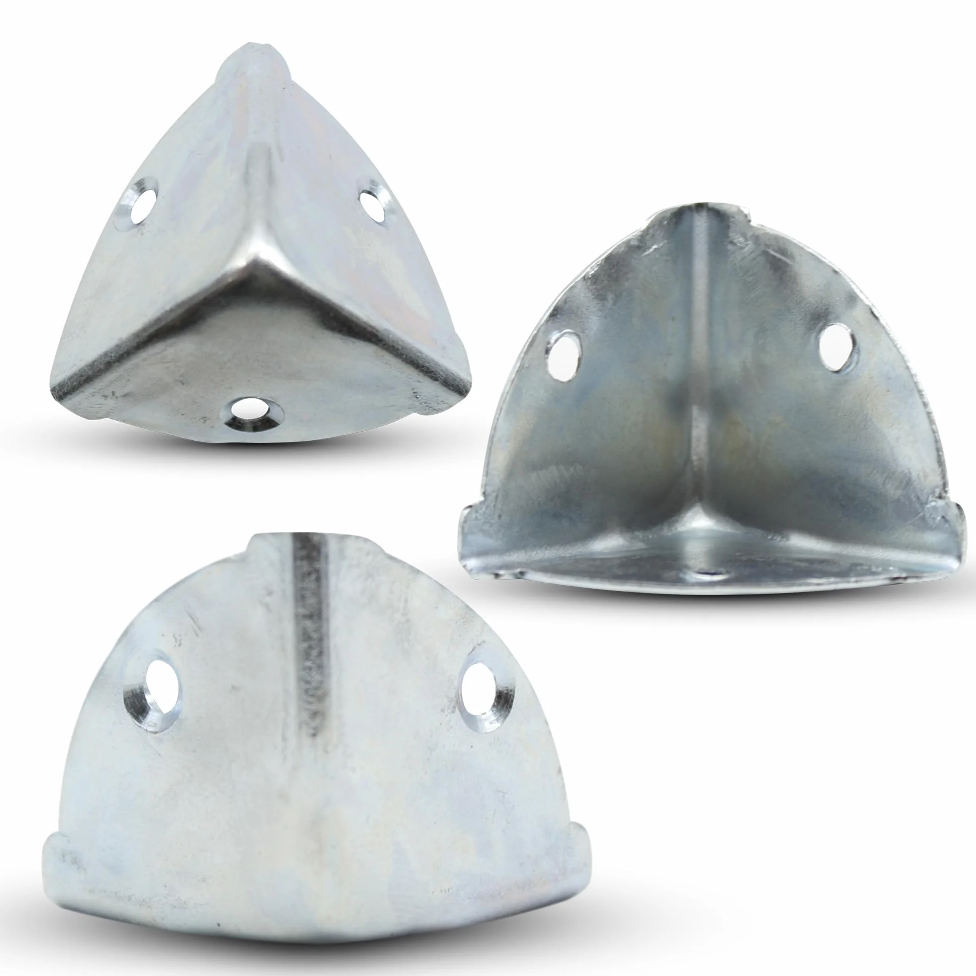 Protection Angle Metal Zinc Galvanisé 36x36x36mm Pack 8 Coins de Protection