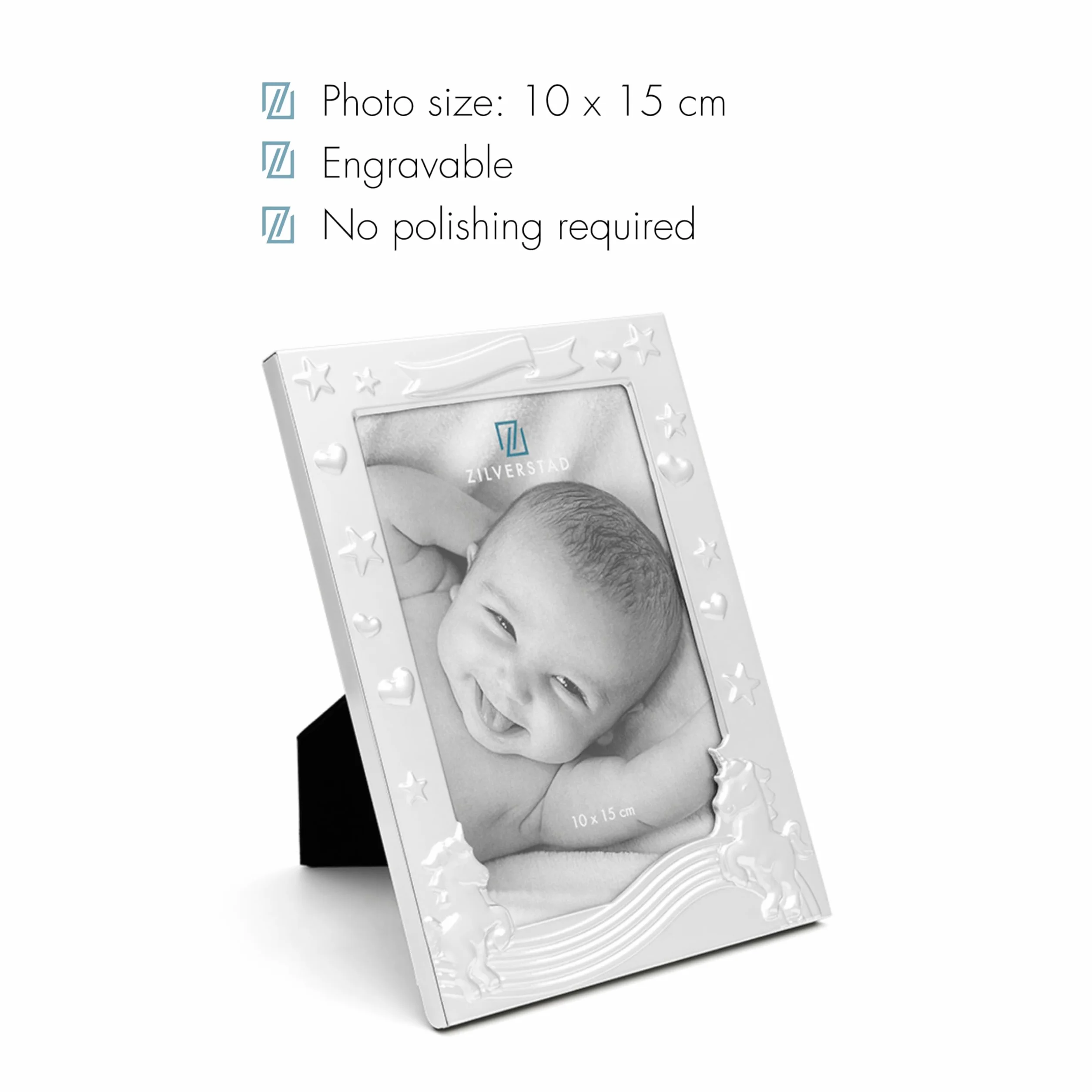 Cadre photo Licorne 10x15 cm Zilverstad