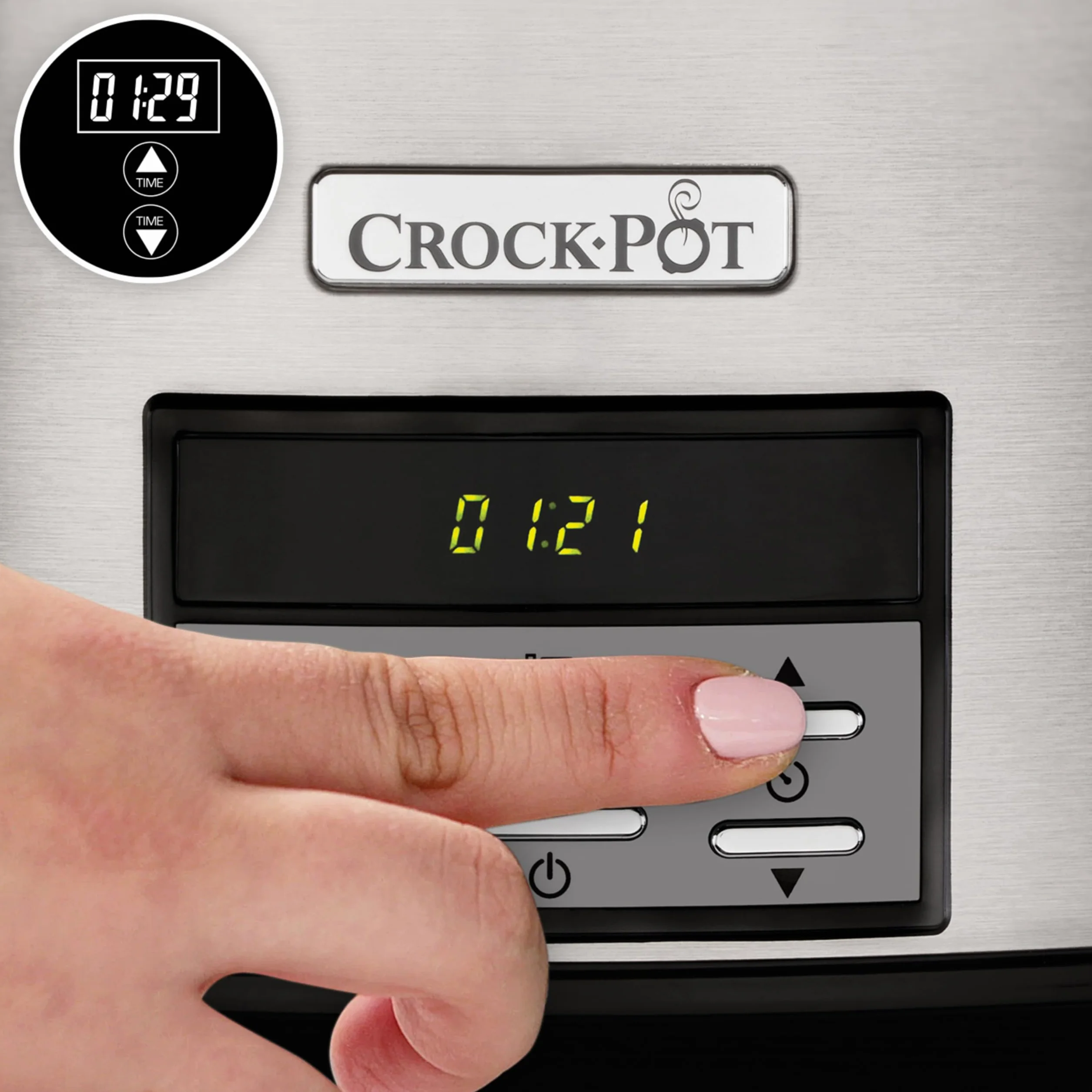 Crockpot Mijoteuse numérique 7,5 l Acier inoxydable CSC063X