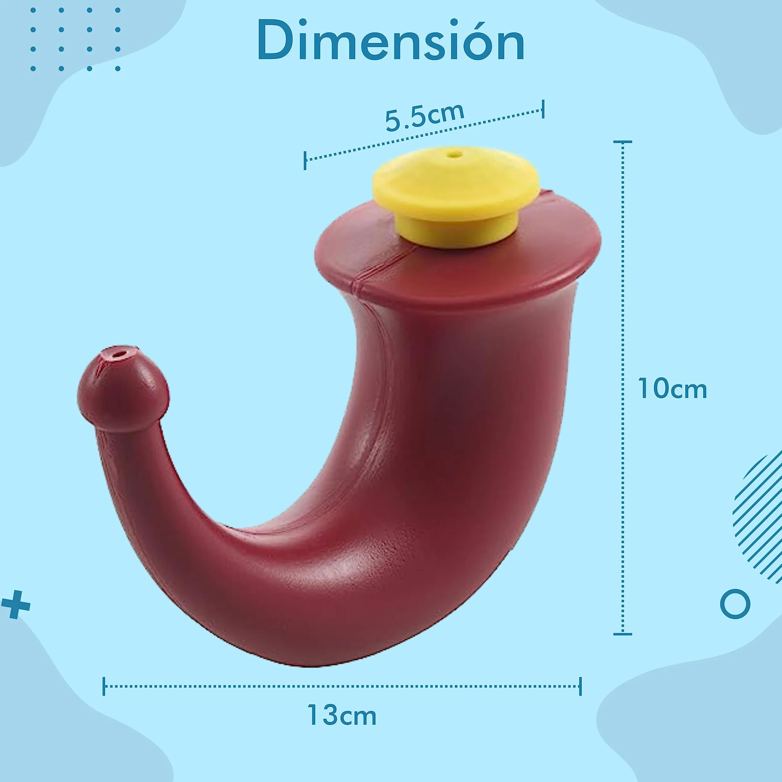 Neti Pot en forme de corne Lota nasale adulte 200 ml plastique Lavage nasal