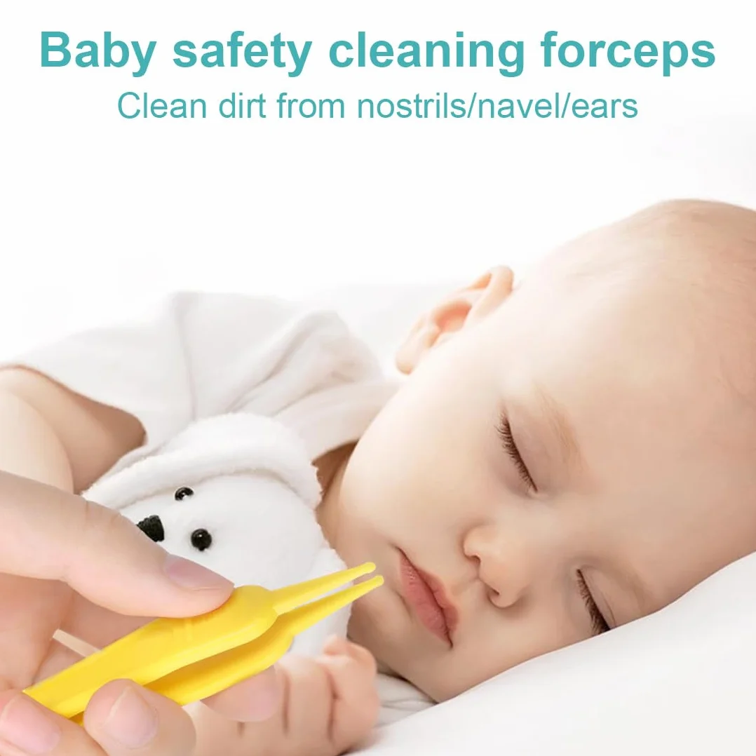 Pince à Épiler Bébé Sécurité, 4 Pcs Brucelles Nez Nettoyage
