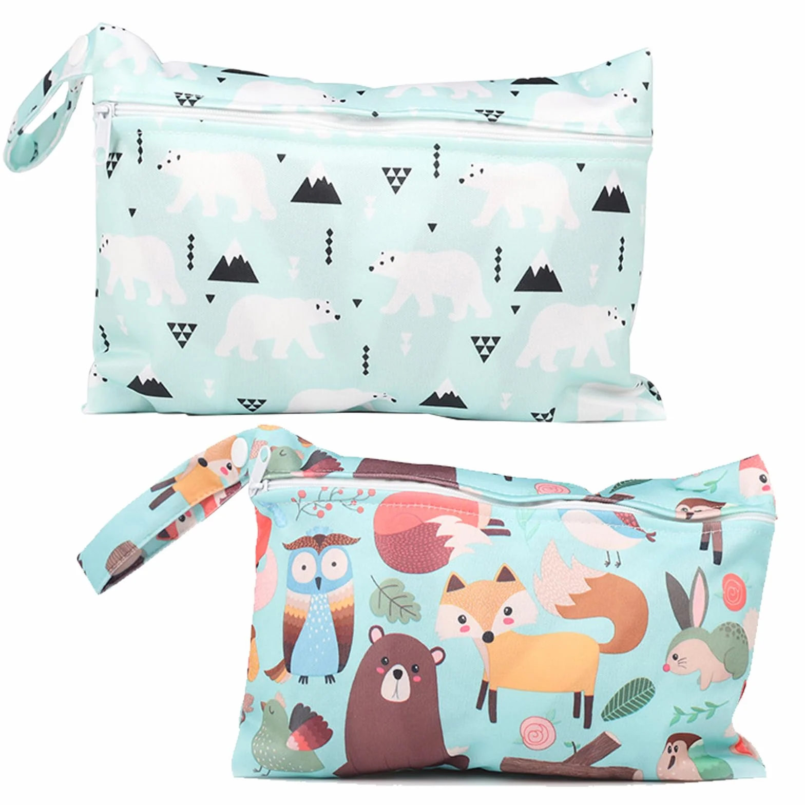 Sac à Couches Lavables 2 Pièces Wetbag Étanche pour Crèche
