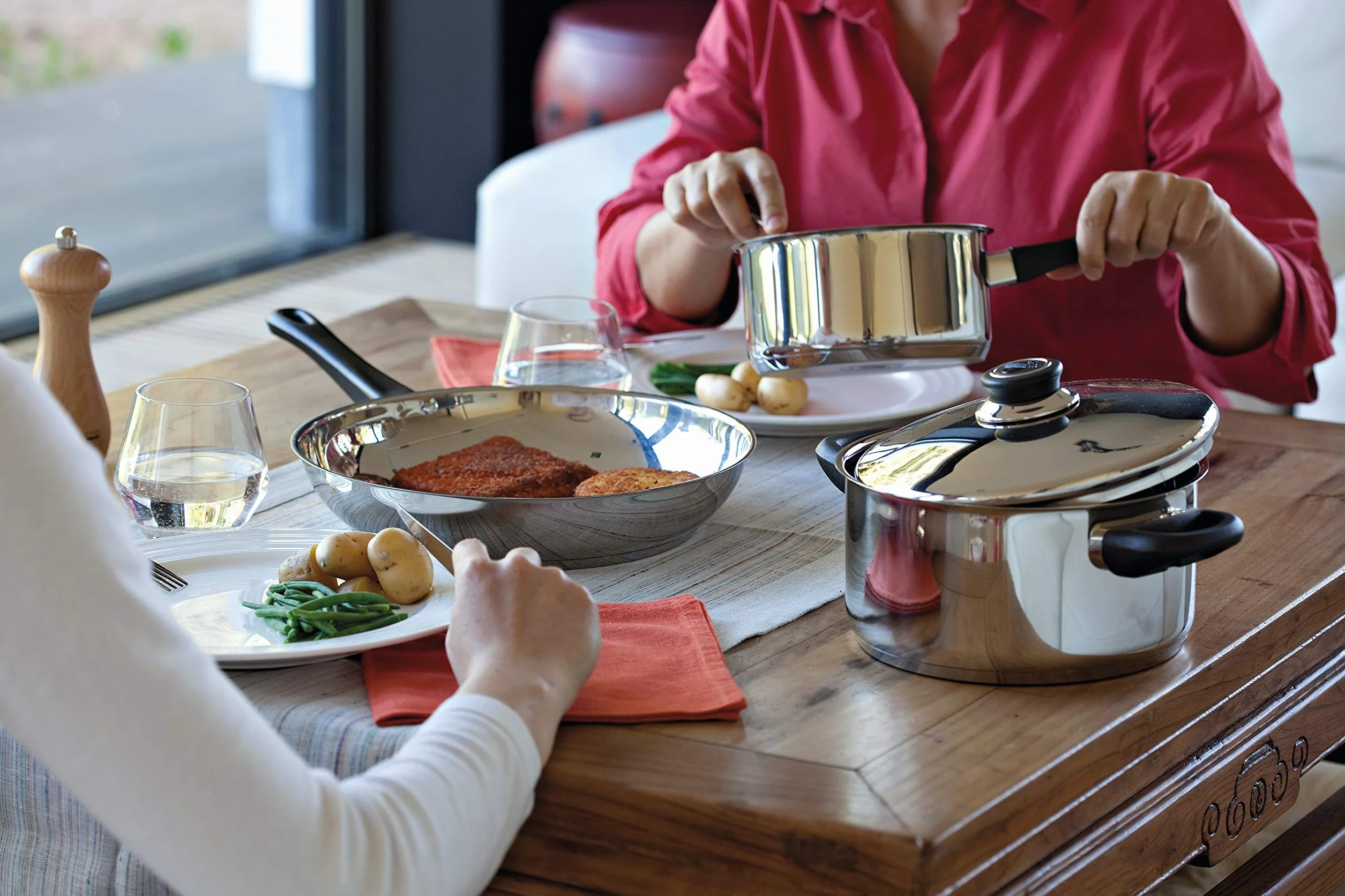 Beka Polo Casserole Inox 18/10 12 cm Poêle Sans PFAS Fond 3 Couches Tous Feux Induction Argent