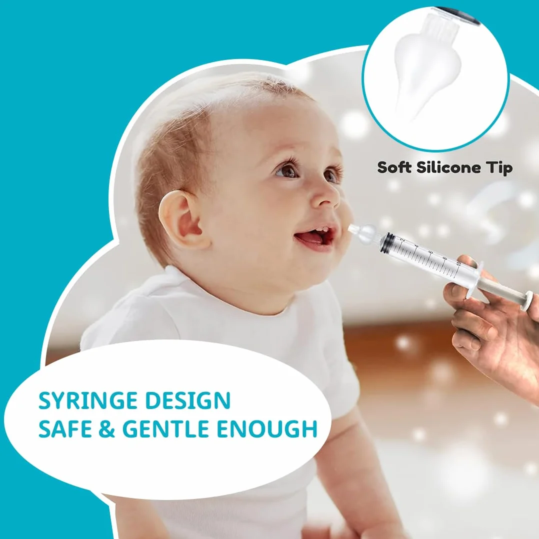 Lot de 4 mouches bébé seringue nasale Nettoyeur de nez Dispositif de rinçage irrigation nasale Sans BPA