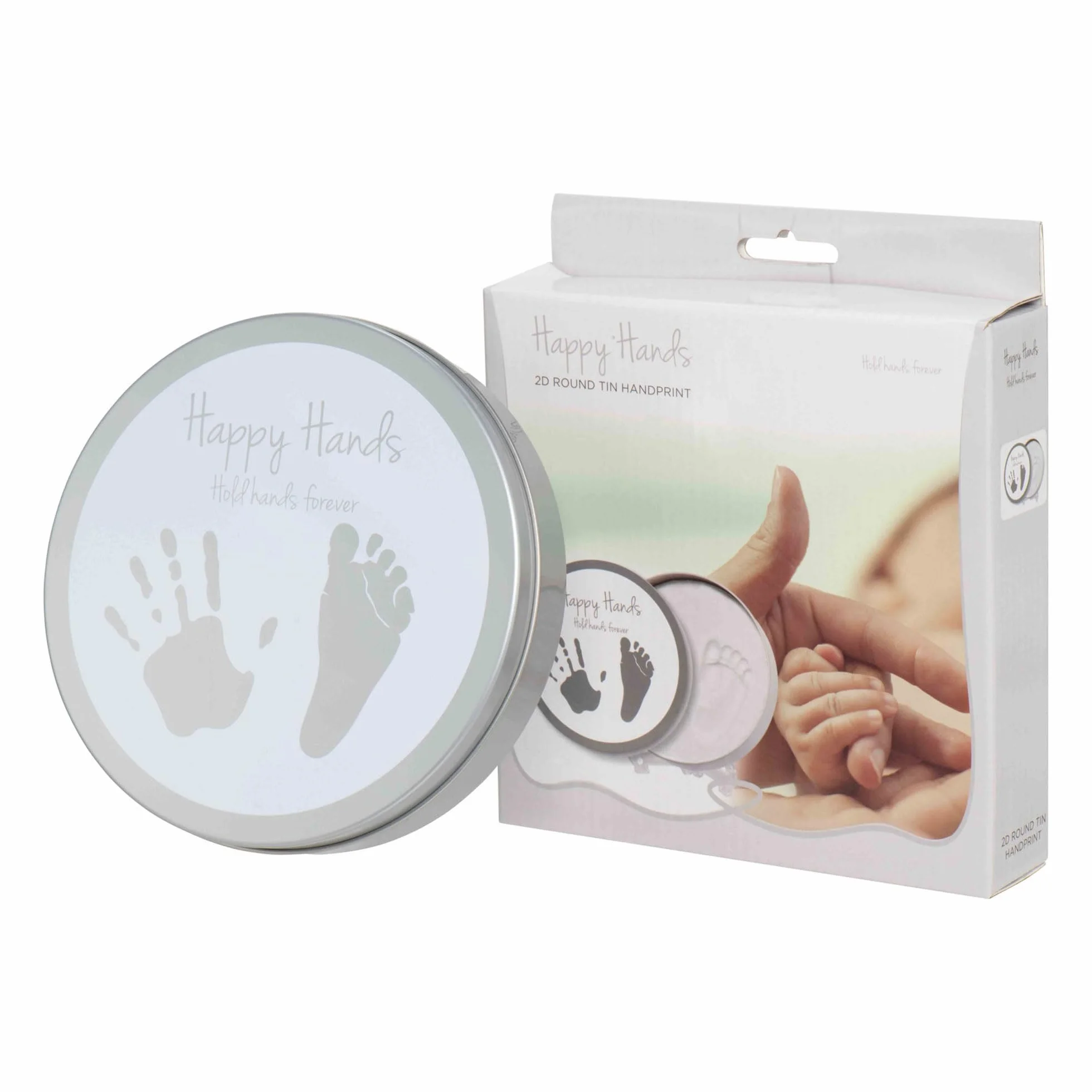 Dooky Happy Hands 2D Set empreinte main bébé souvenir boîte aluminium pâte à modeler