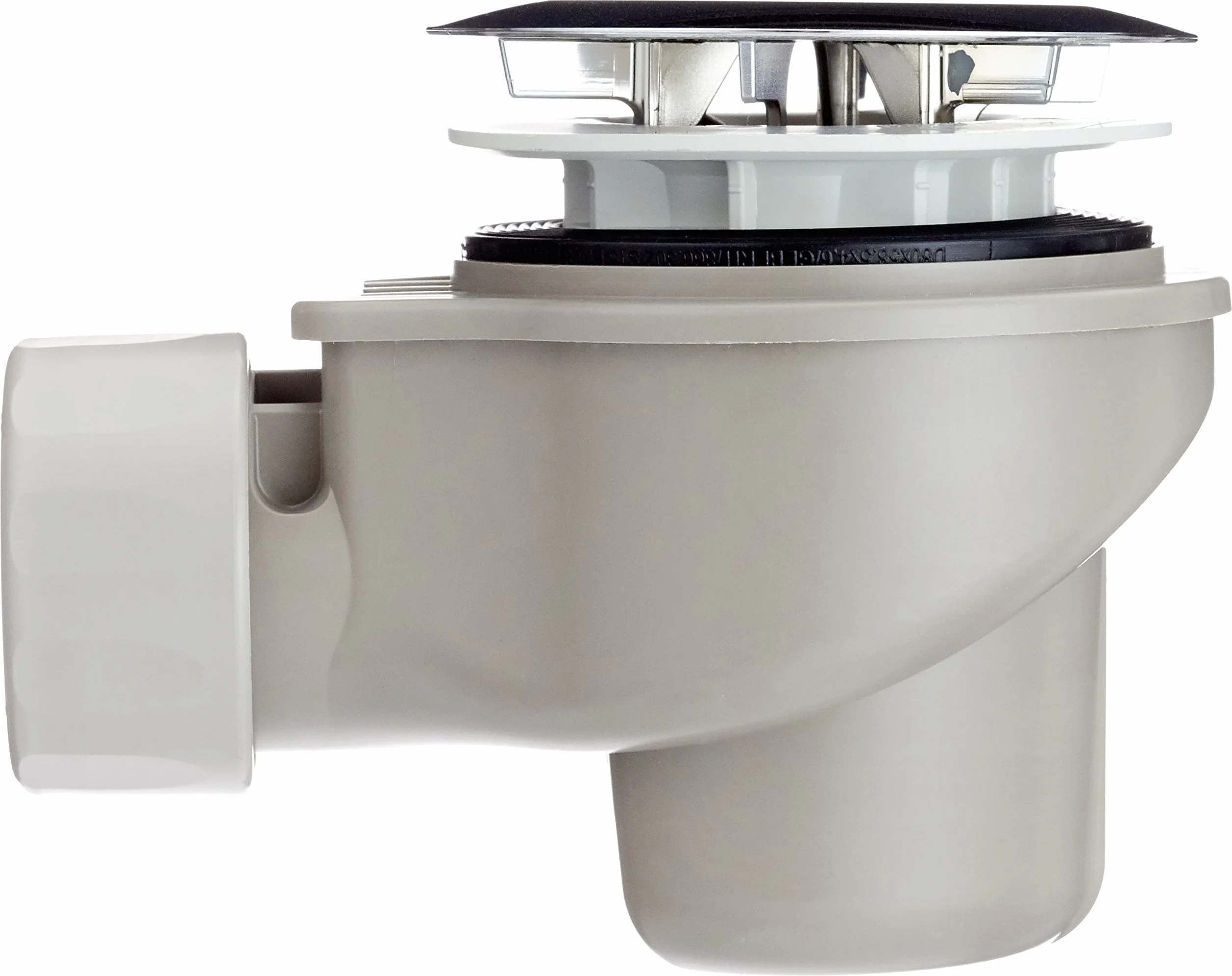Geberit D62 Siphon pour bac de douche avec couvercle : moyenne 40 mm, chromé brillant de bonde 150.689.21.1