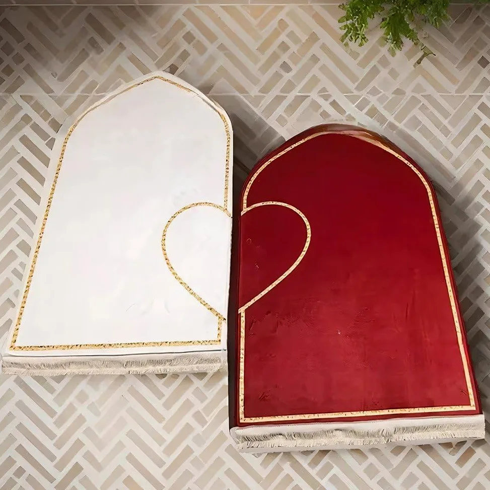 Dianzan Tapis De Culte Épais Imprimé pour Adultes, pour Chambre À Coucher, Tapis De Prière, pour Salon, Ensemble pour Couple