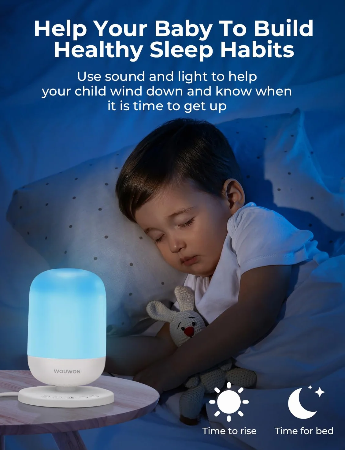 Intelligent machine à bruit blanc pour sommeil bébé adulte 34 sons apaisants veilleuse douce réveil minuterie contrôle Tuya Smart APP