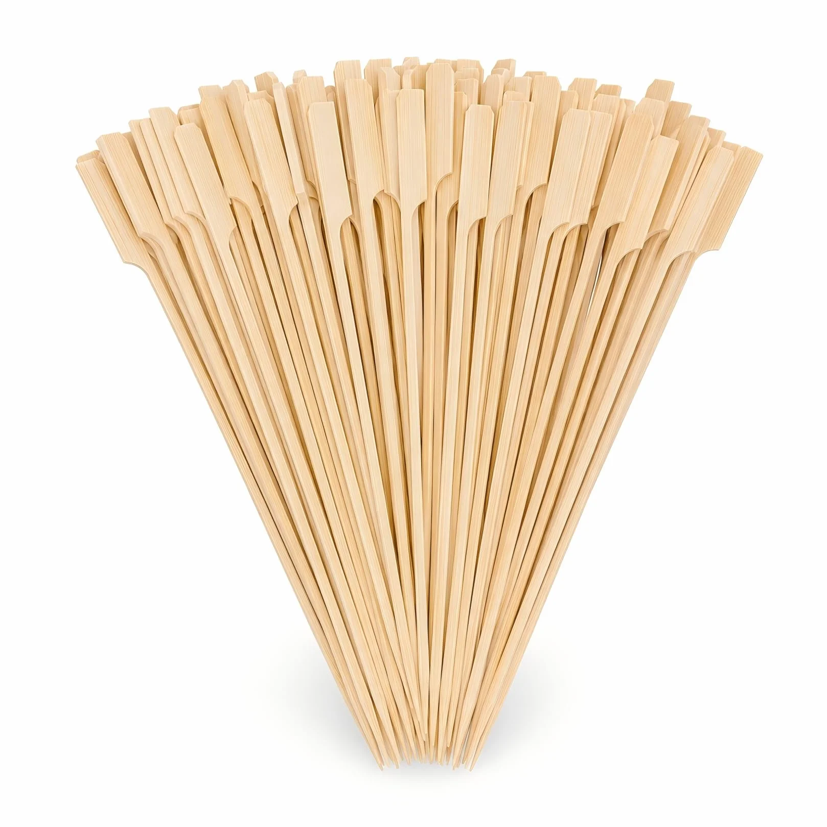 Pics Brochette en Bambou 15 cm Lot de 100 Bâtonnets Naturels Barbecue Cocktail