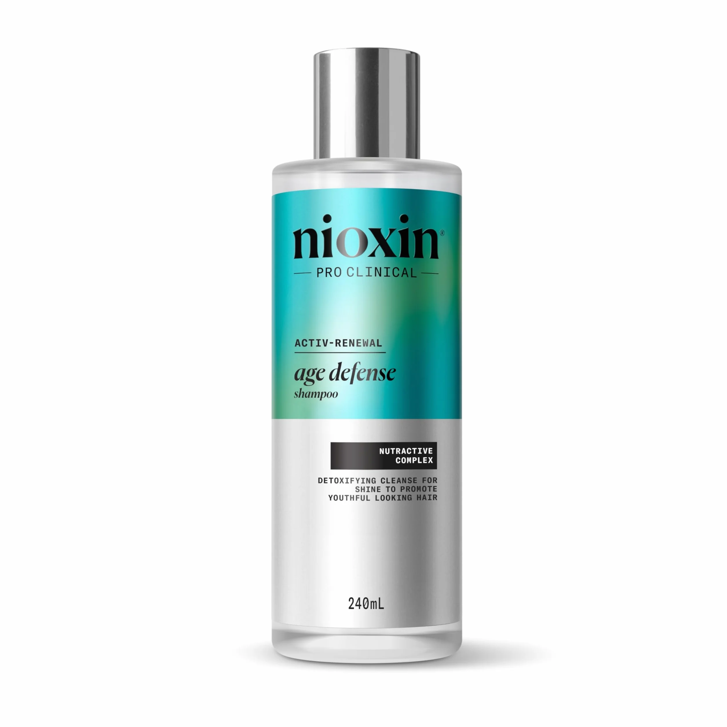 Nioxin Age Defense Shampooing Détoxifiant Niacinamide Cheveux Ternes Blancs