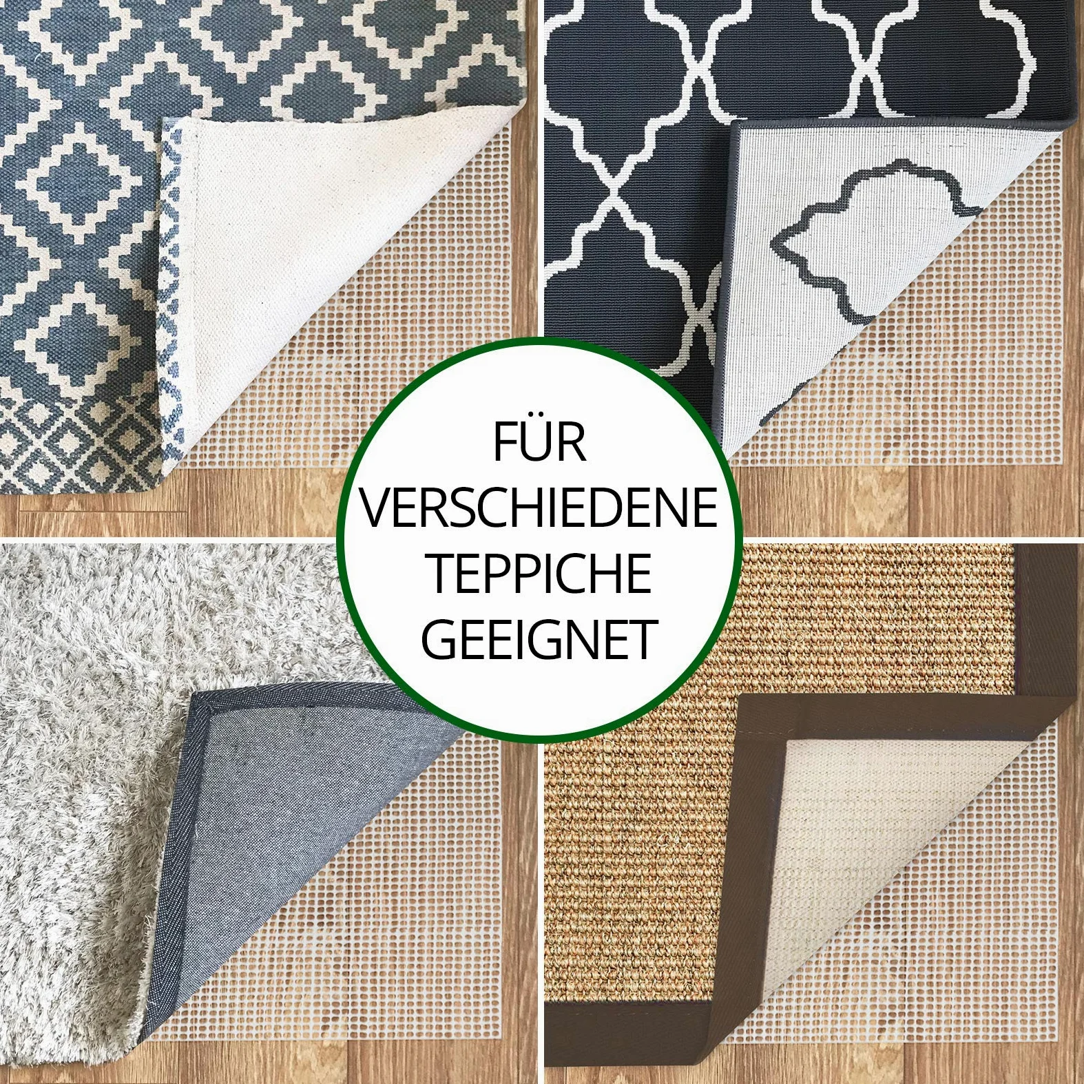 casa pura Tapis antidérapant : sous-tapis antidérapant | Tapis antidérapant pour tapis, tapis de couloir UVM | Facile à découper | Protection antidérapante certifiée Reach | Plusieurs tailles (60 x