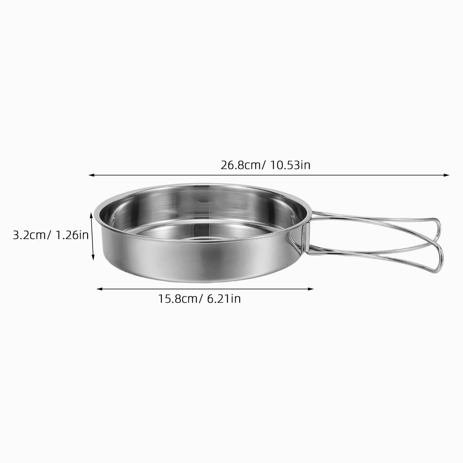 Cabilock Set de Couverts Pliables Acier Inoxydable pour Camping Kit Ustensiles de Cuisine Portable et Résistant pour Randonnée Pique- et Activités Plein Air