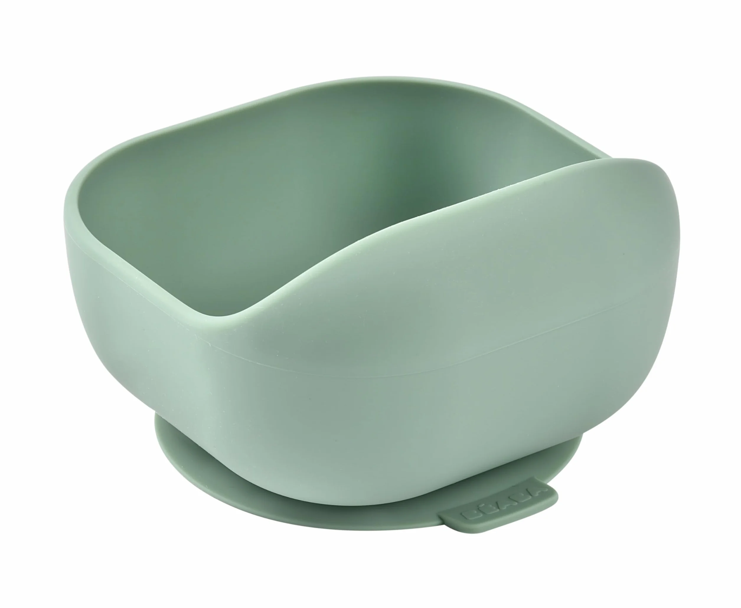 BÉABA Bol Ventouse pour Enfant 100% Silicone, Vert Sauge, Compatible Micro-onde