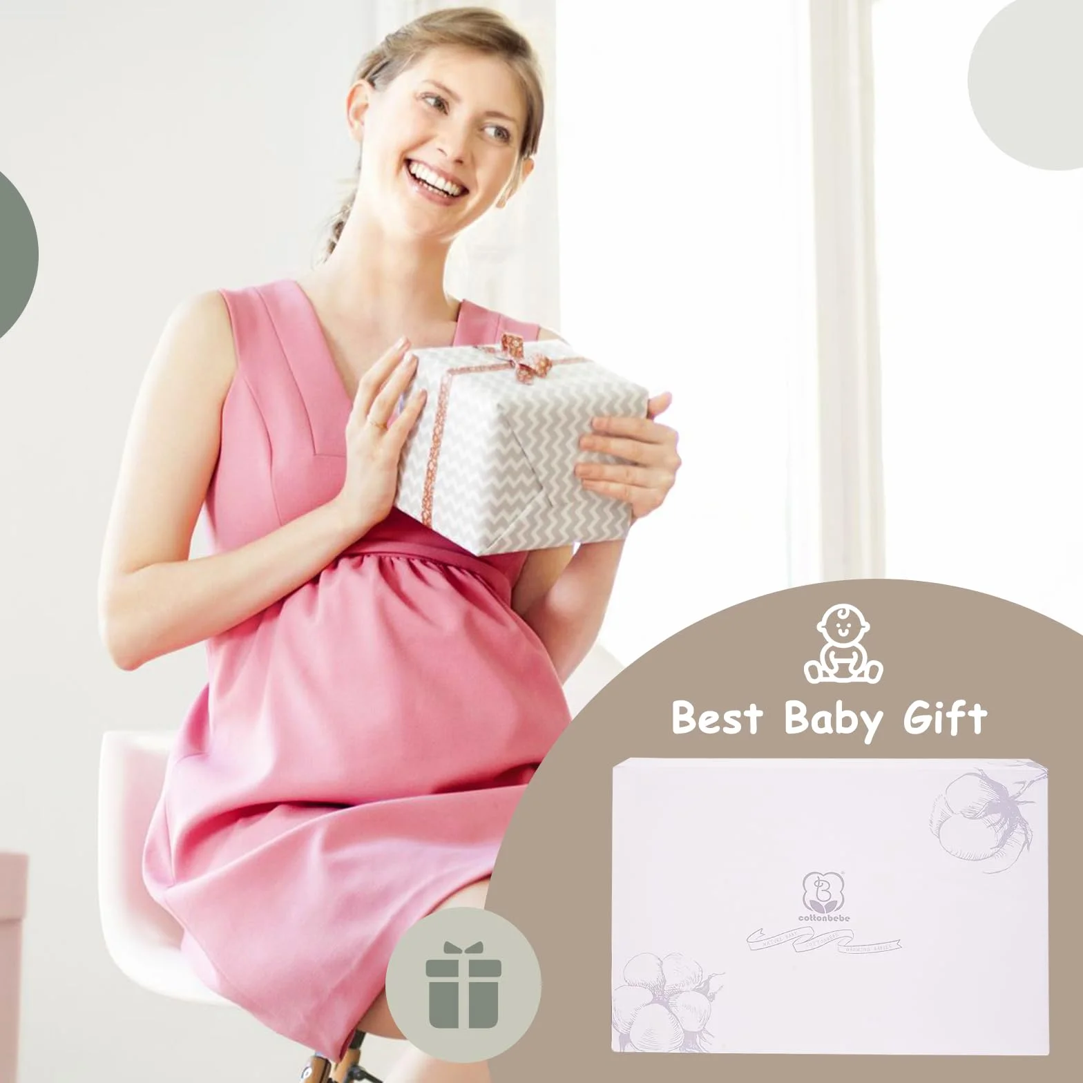 Tapis D'Eveil Bebe 4 en 1 Arche de Jeu en Bois Naturel 3 Peluches Amovibles Développement Visuel Auditif Tactile Cognitif 0-36 Mois Cadeau de Naissance