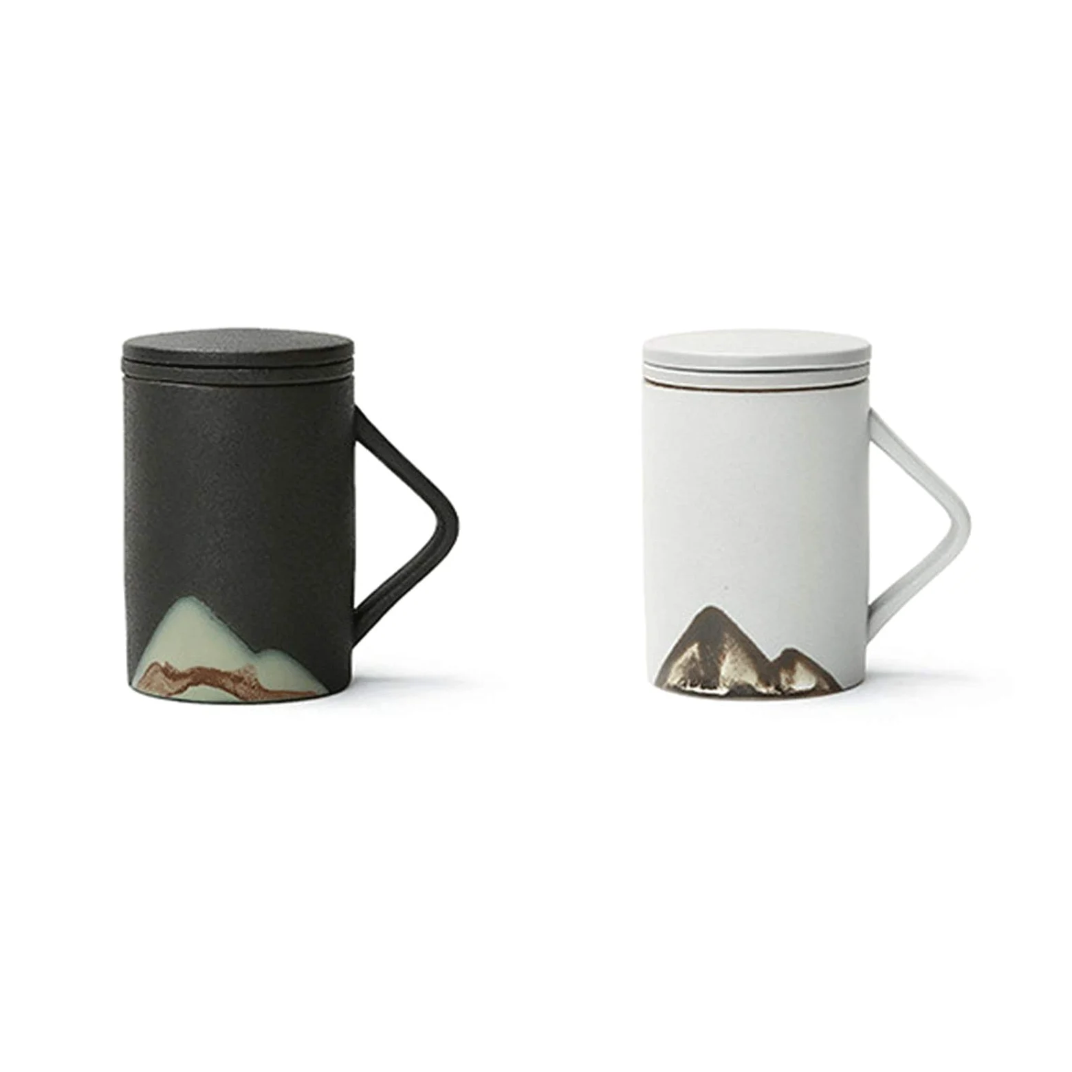 Tasse a Cafe/Mugs Cafe Coupe En Céramique Simple De Style Japonais Avec Bureau De Couvercle Filtre Créatif Tasse À Thé Coupe Du Thé Personal Ménage Tea Tea 250 Ml Tasses de Petit Déjeuner ( Color : No